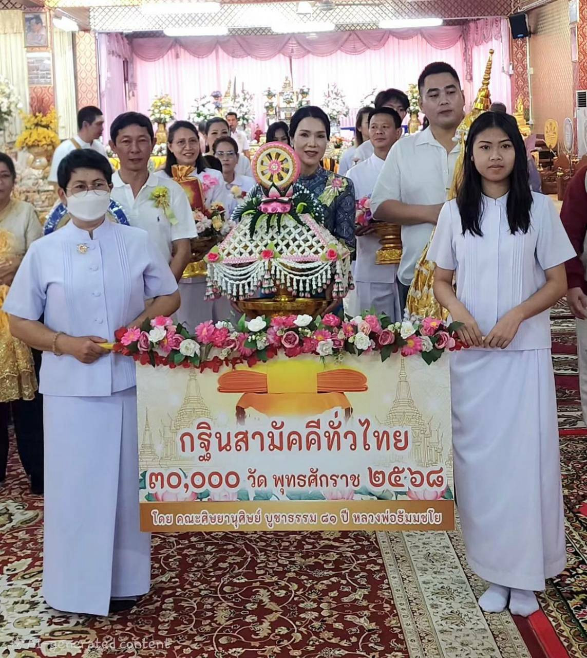 ภาพร่วมพิธีกรรมวัดหนองปรือ