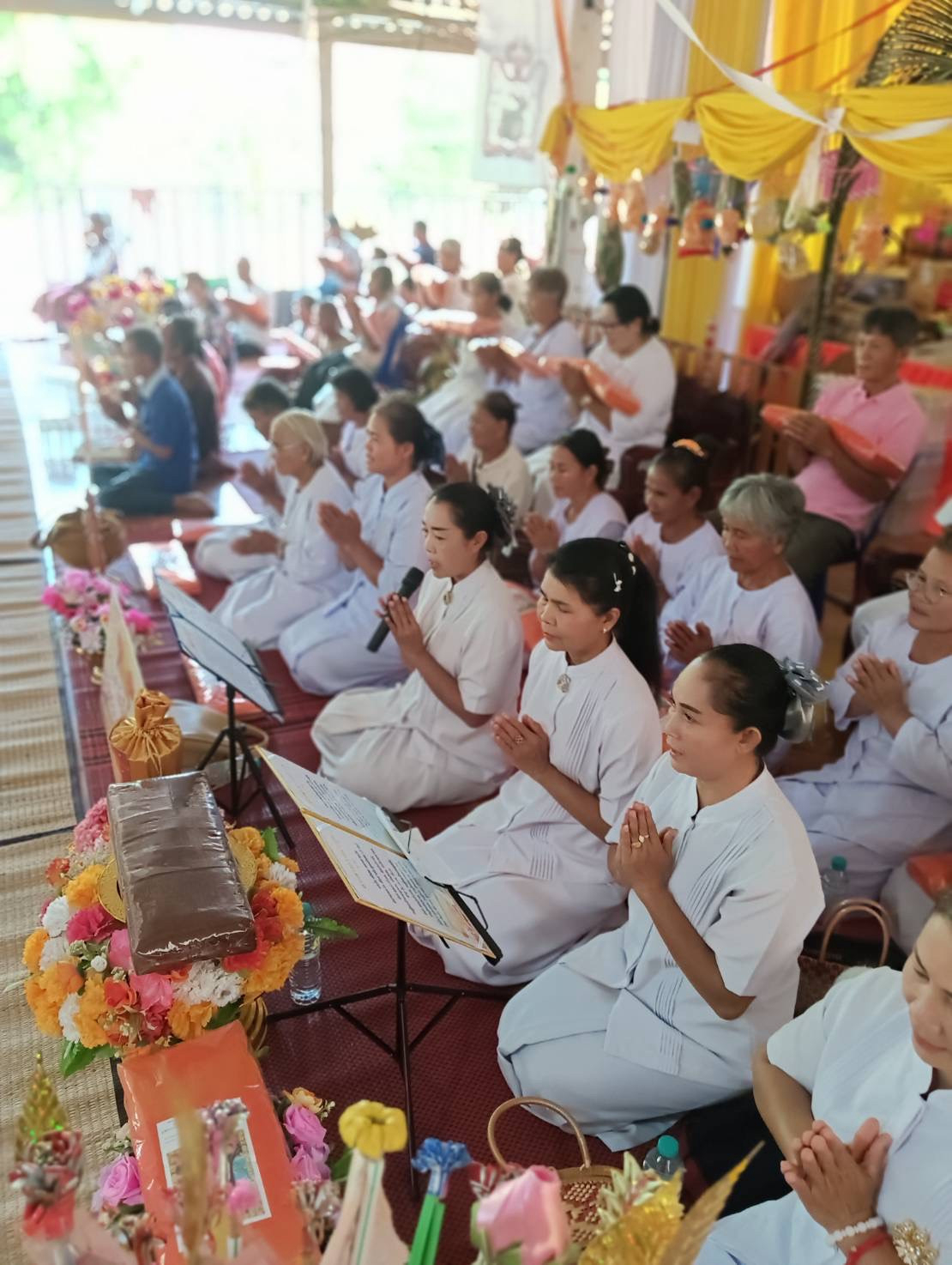 ภาพกล่าวคำถวายกฐินวัดบุญมาวนาราม