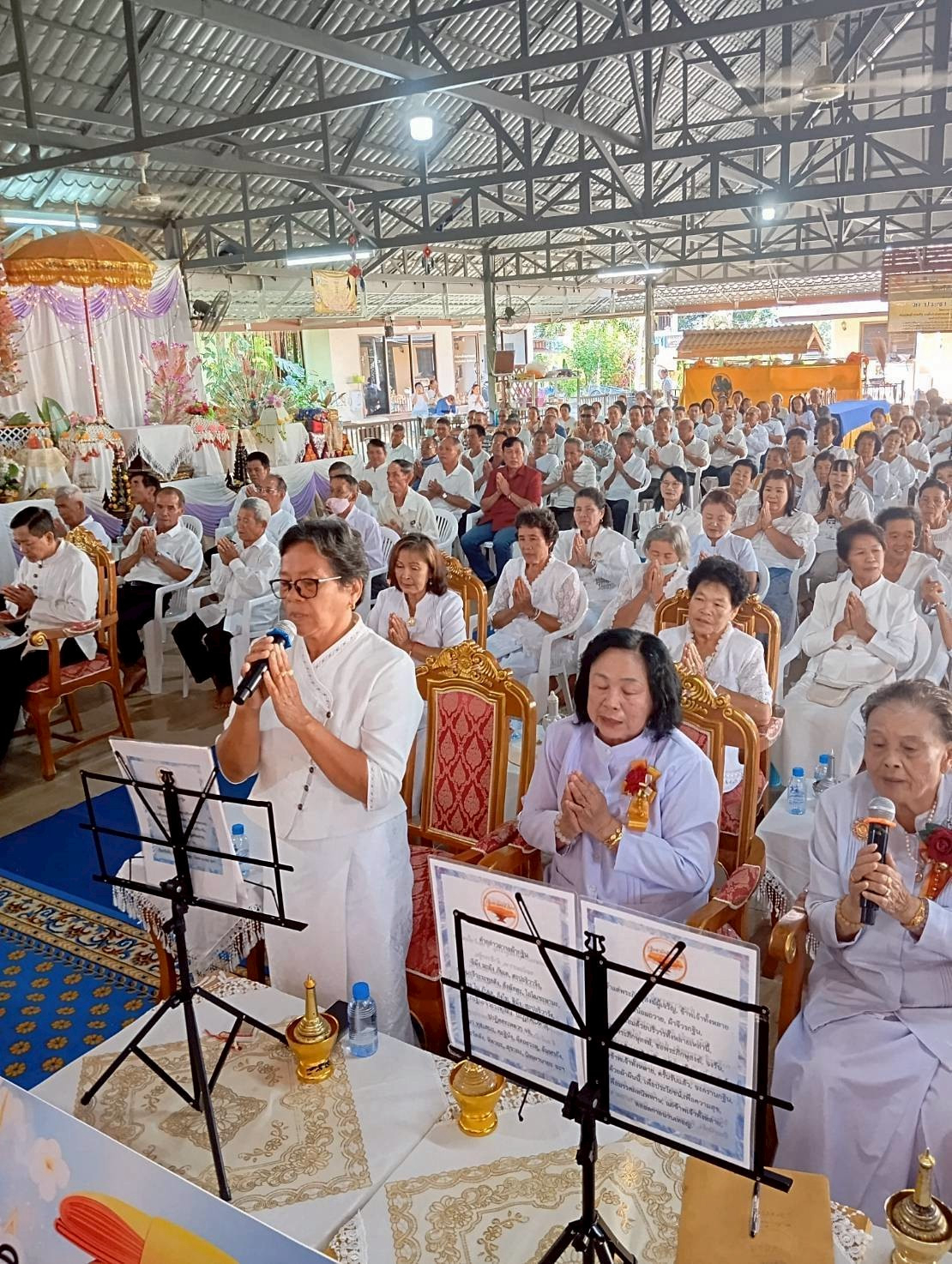 ภาพกล่าวคำถวายกฐินวัดศรีศักดิ์พัฒนา