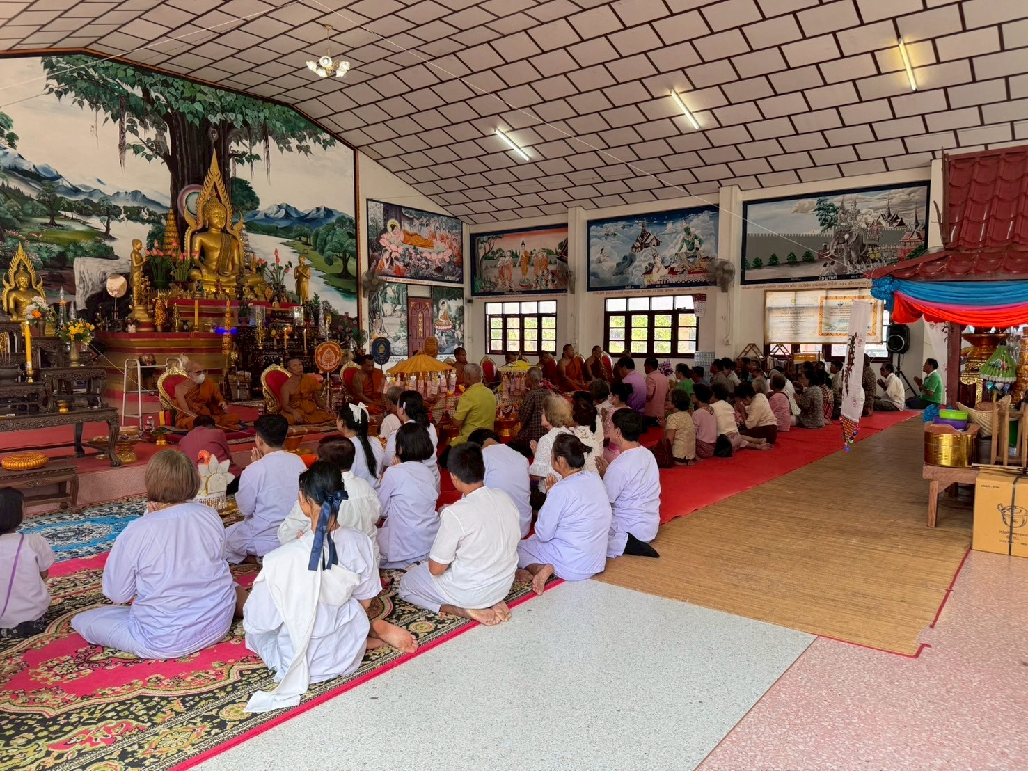 ภาพร่วมพิธีกรรมวัดบ้านเป้า