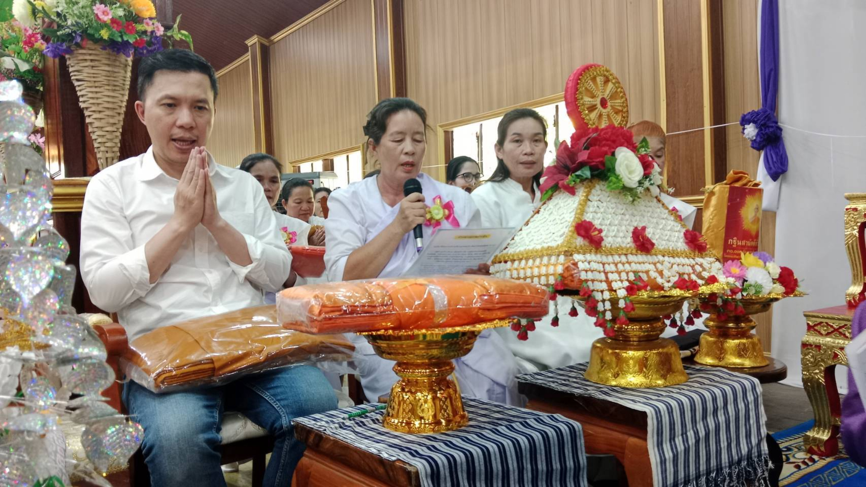 ภาพกล่าวคำถวายกฐินวัดป่าจันทวนาราม