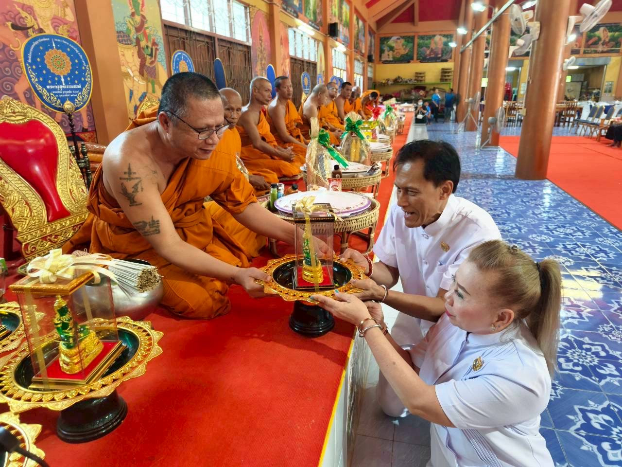 ภาพร่วมพิธีกรรมวัดซาก