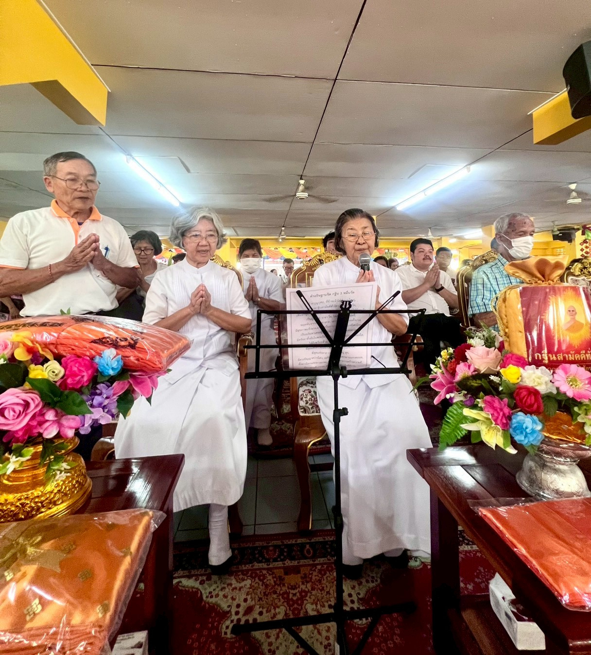 ภาพกล่าวคำถวายกฐินวัดใหม่เจริญผล