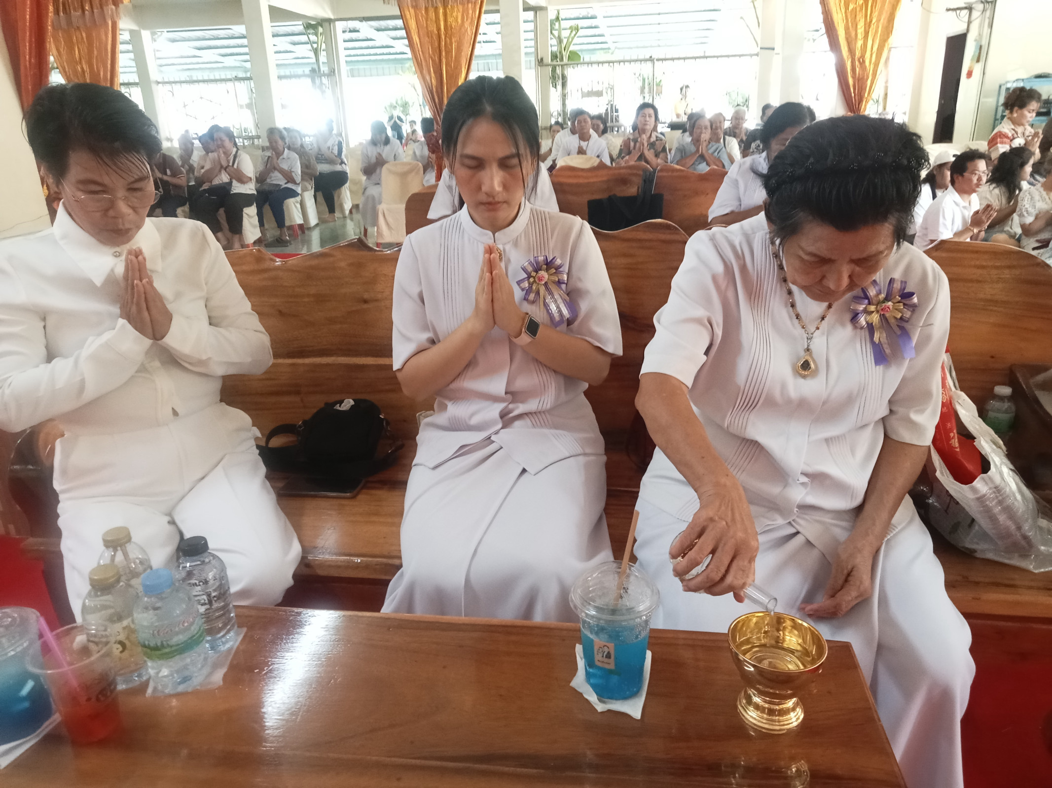 ภาพร่วมพิธีกรรมวัดปทุมสูตยาราม