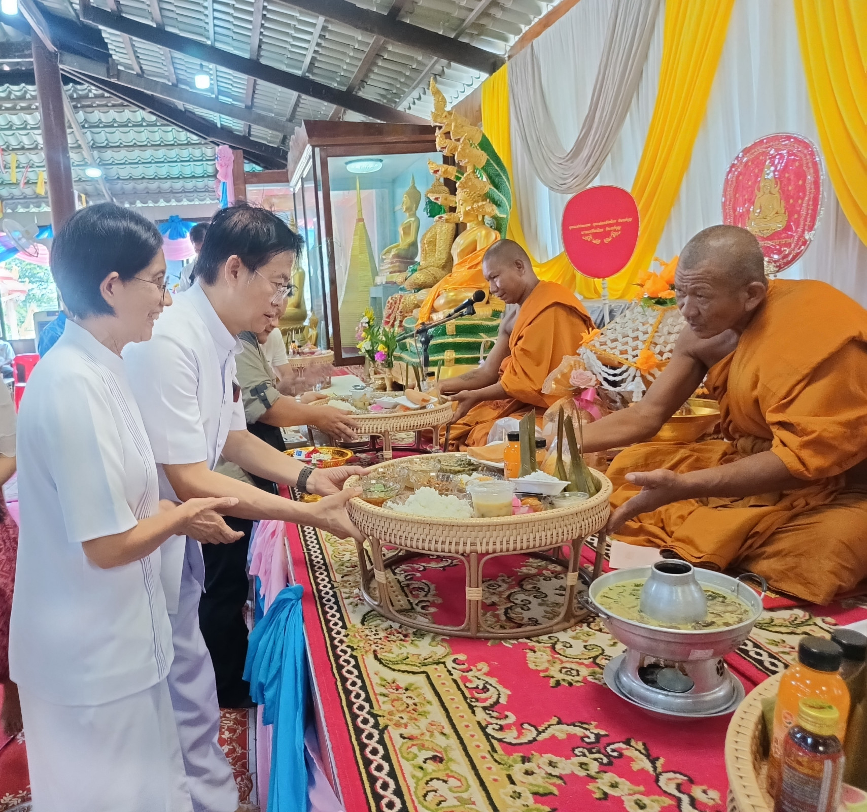 ภาพร่วมพิธีกรรมวัดห้วยสุวรรณวนาราม