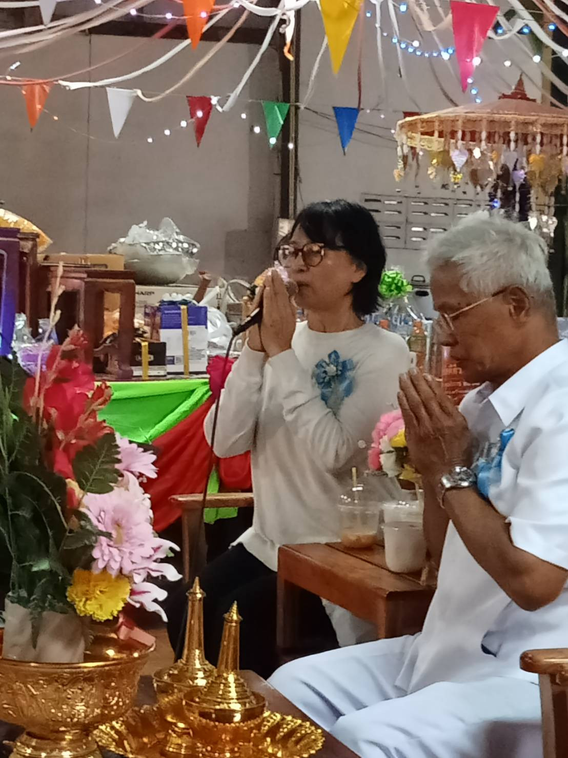 ภาพกล่าวคำถวายกฐินที่พักสงฆ์ท่ากระดาน