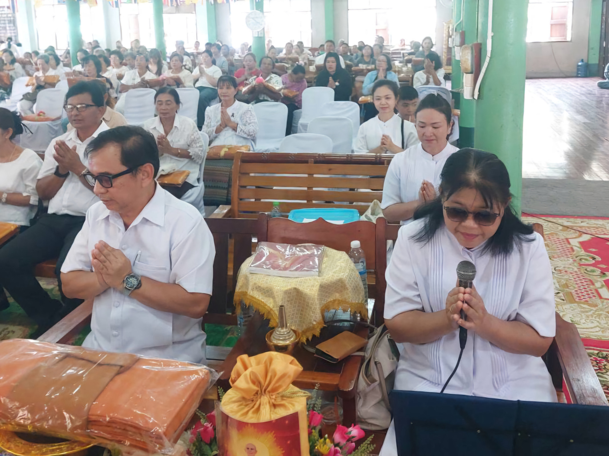 ภาพกล่าวคำถวายกฐินวัดชุมนุมใน