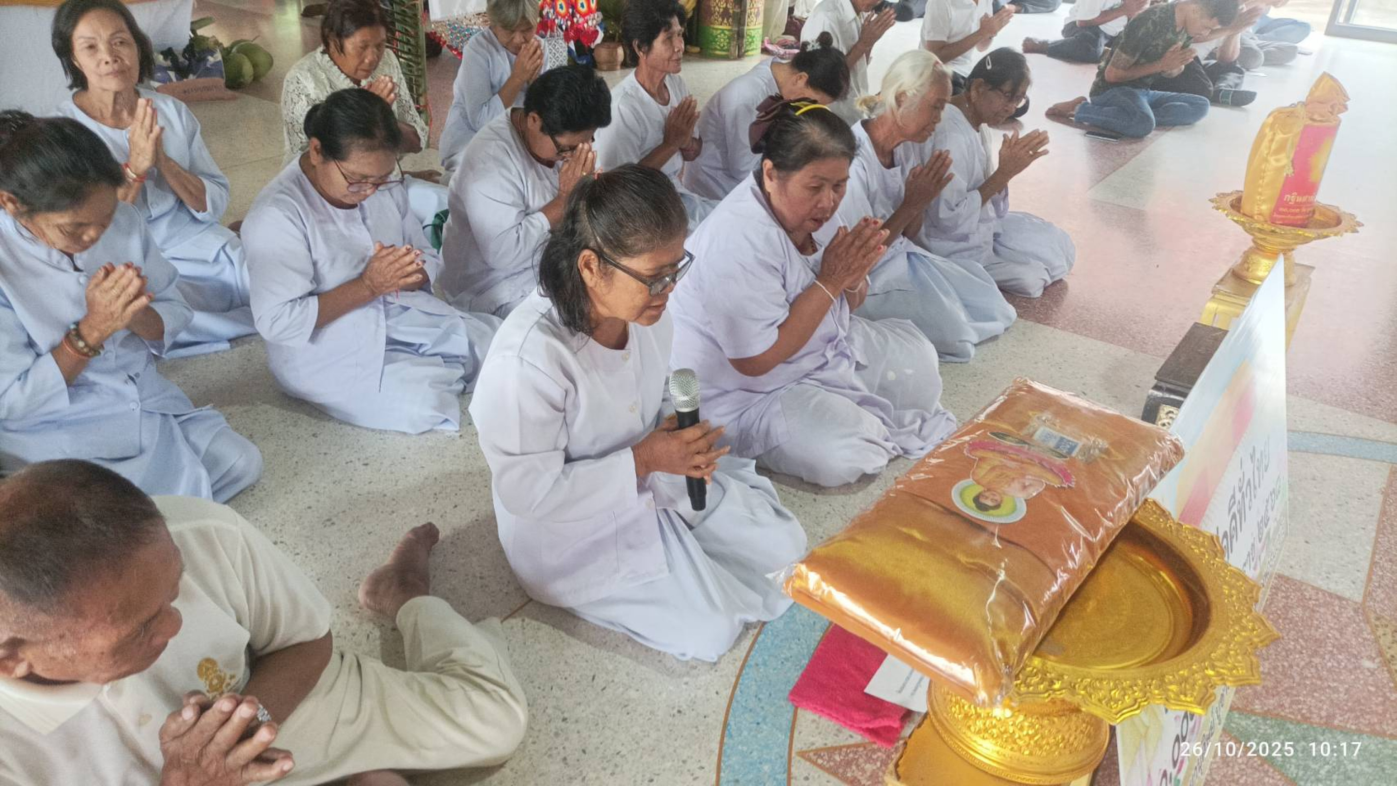 ภาพกล่าวคำถวายกฐินวัดแข้ด่อน