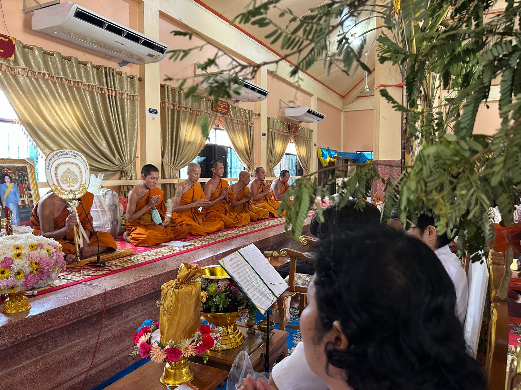 ภาพร่วมพิธีกรรมวัดสุขวราราม