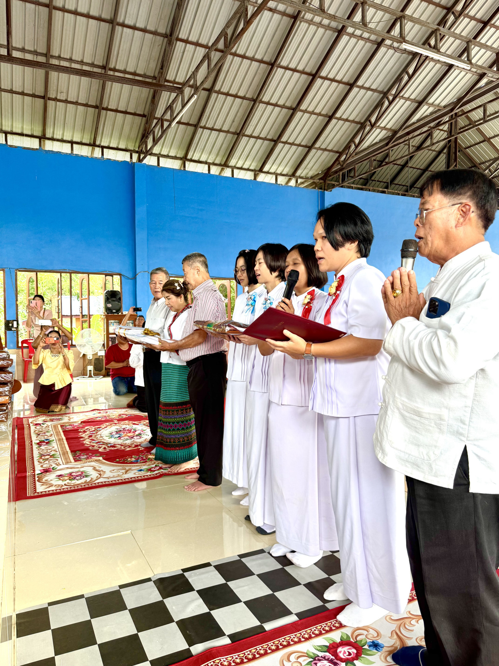 ภาพร่วมพิธีกรรมวัดป่าฐิตวิริโย