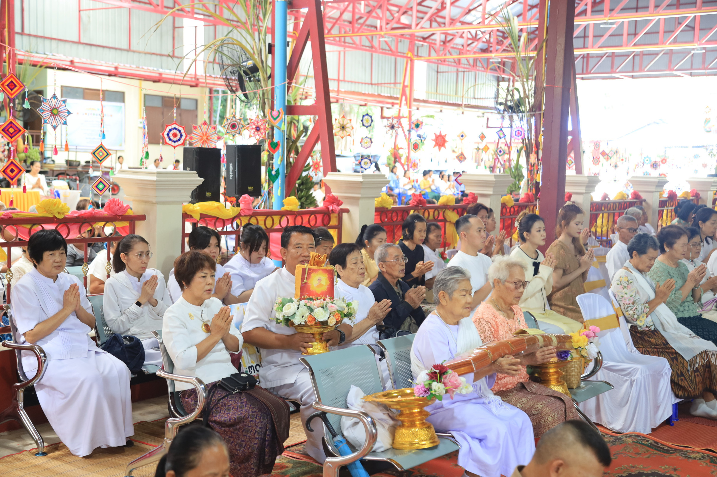 ภาพกล่าวคำถวายกฐินวัดถ้ำผาบิ้ง