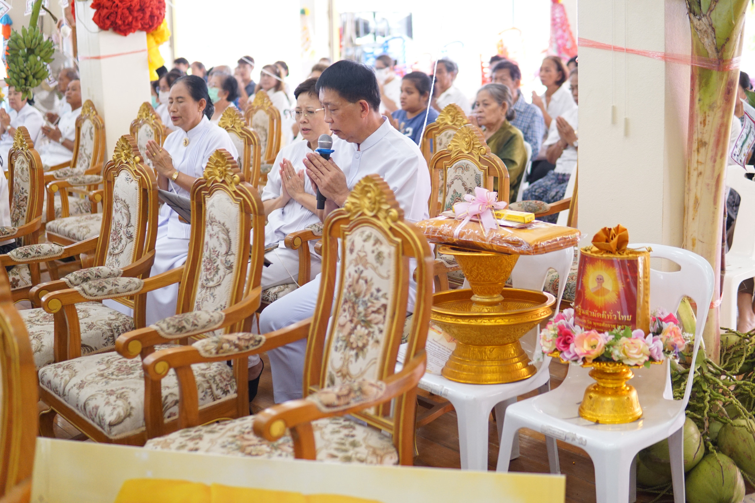 ภาพกล่าวคำถวายกฐินวัดศรีคงคาราม