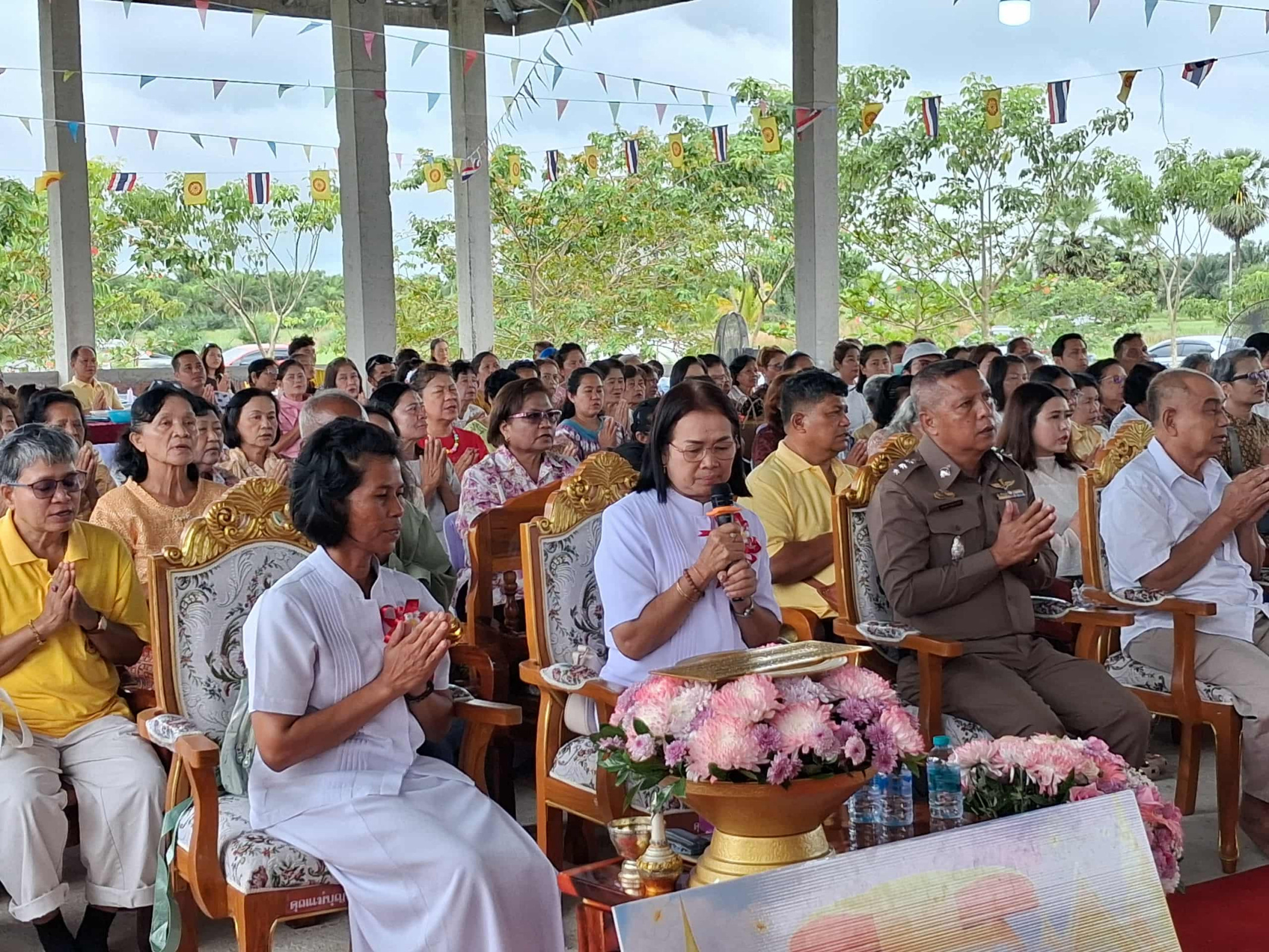 ภาพร่วมพิธีกรรมสำนักสงฆ์สระถินสังเมียน