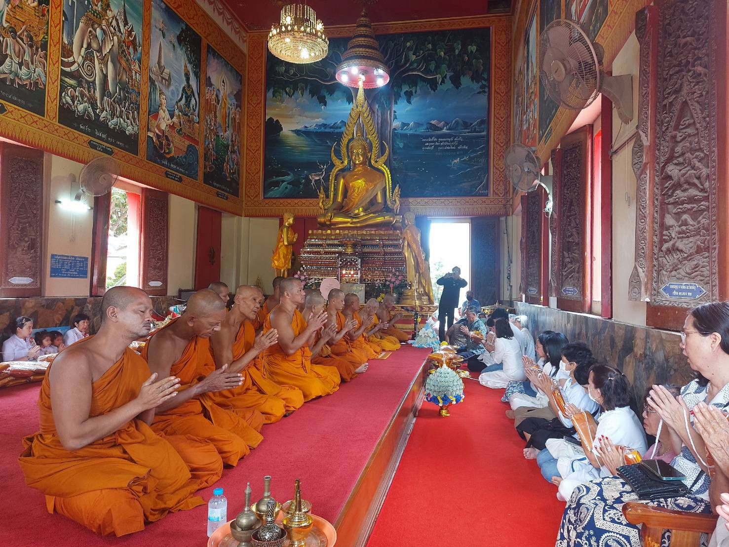 ภาพร่วมพิธีกรรมวัดใหม่เกตุงาม