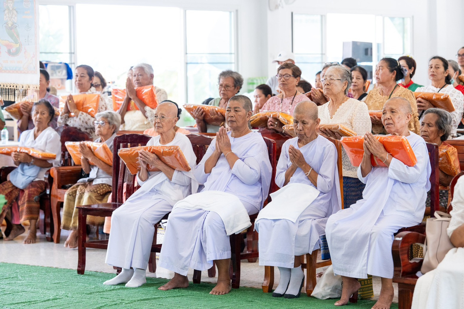 ภาพร่วมพิธีกรรมวัดเวฬุวันเหมืองทวด