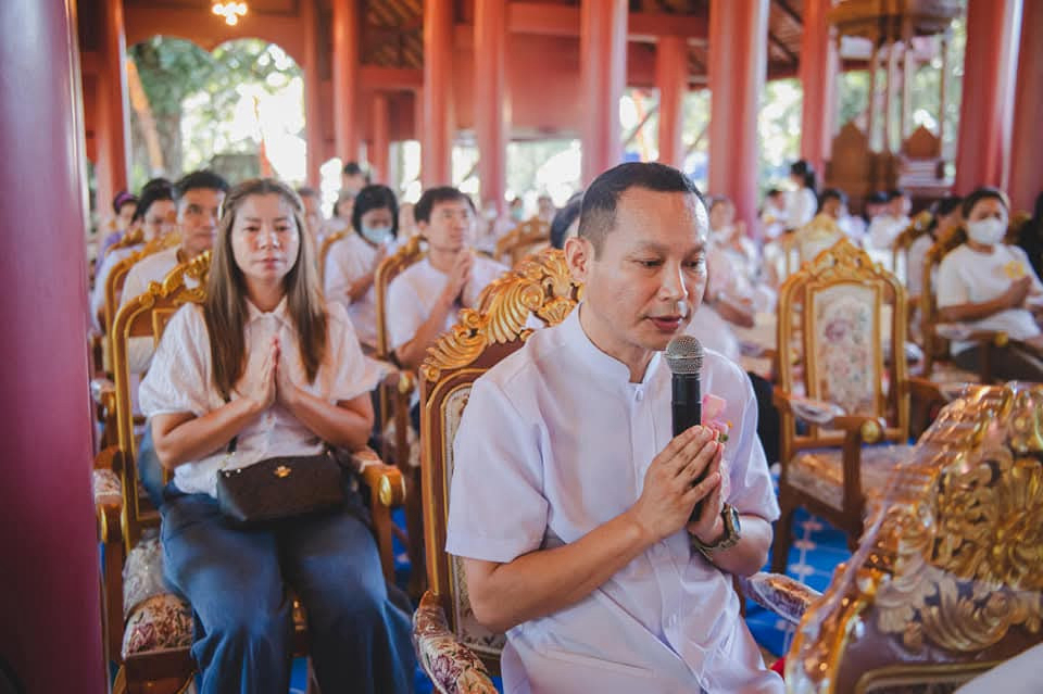 ภาพกล่าวคำถวายกฐินวัดเจดีย์หลวง