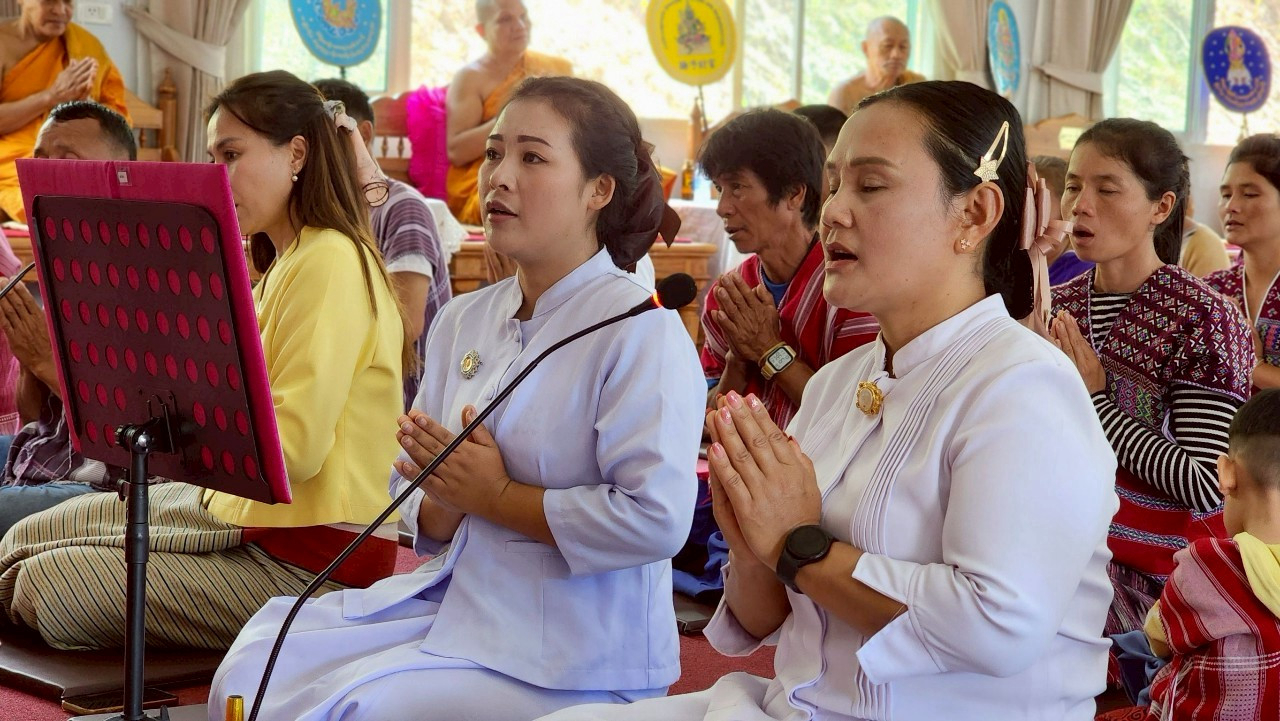 ภาพกล่าวคำถวายกฐินวัดพระธรรมจาริกบ้านผาปูน