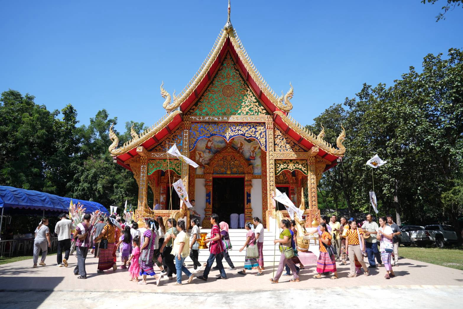 ภาพร่วมพิธีกรรมวัดตีนตก