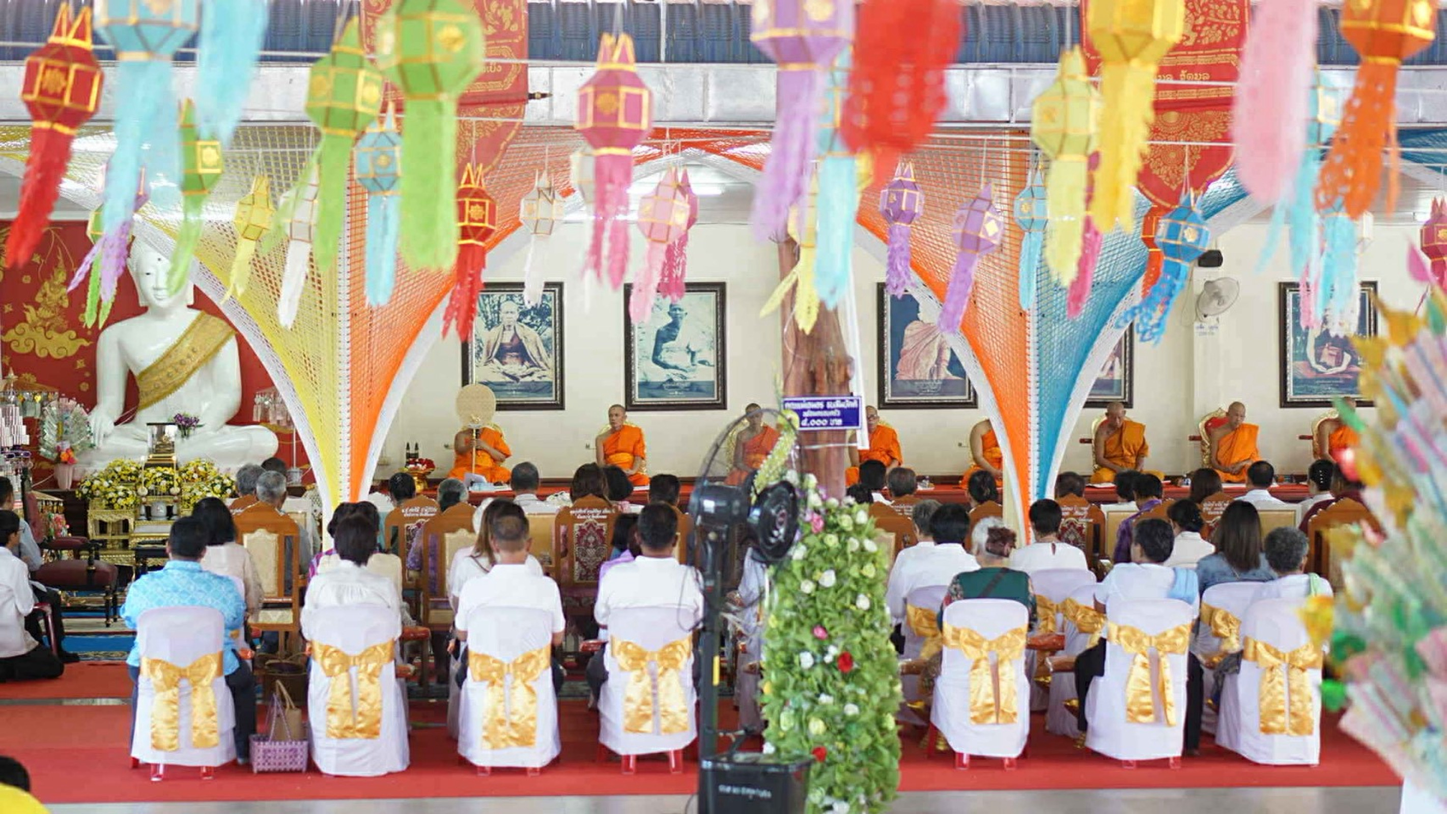 ภาพร่วมพิธีกรรมสำนักสงฆ์เอื้องดอย