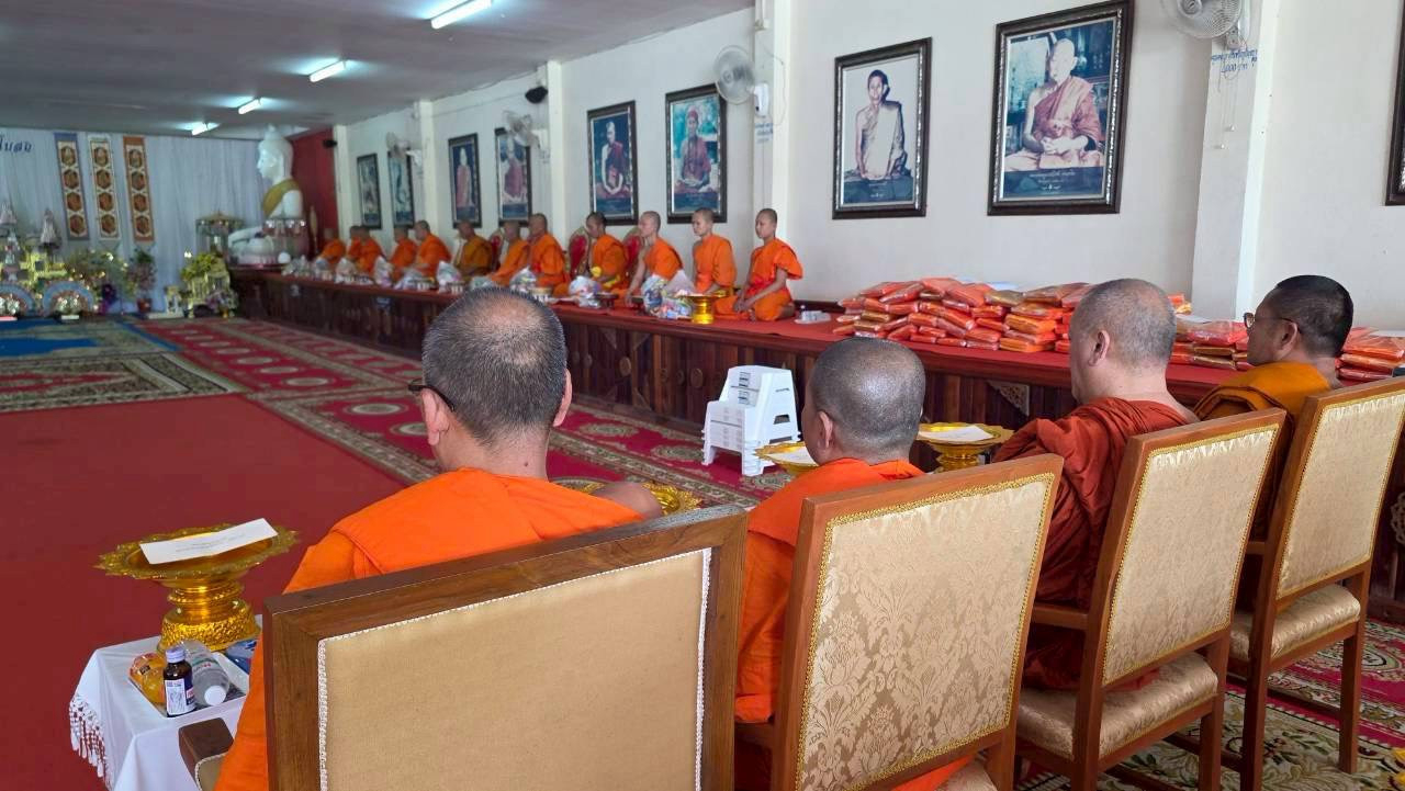 ภาพร่วมพิธีกรรมสำนักสงฆ์เอื้องดอย
