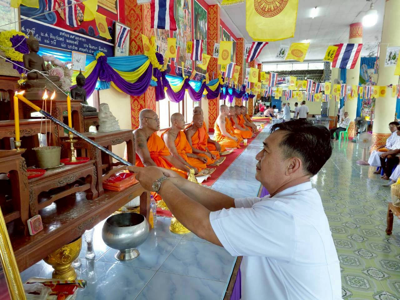 ภาพร่วมพิธีกรรมวัดคลองโนน