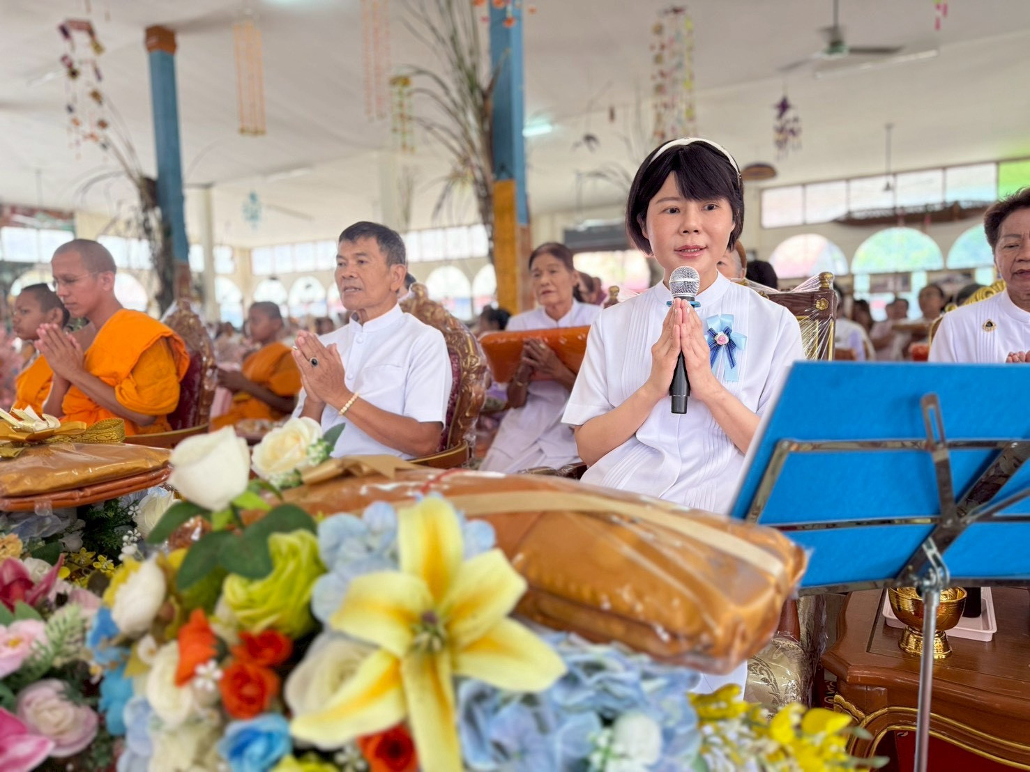 ภาพกล่าวคำถวายกฐินวัดกองศรี