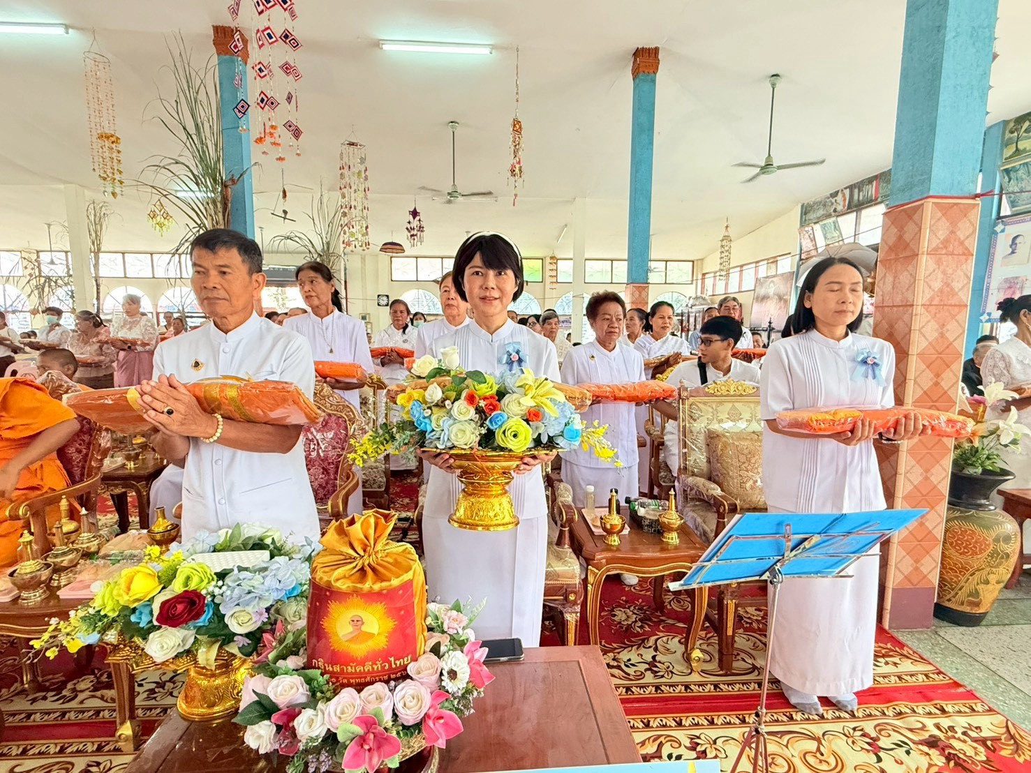 ภาพร่วมพิธีกรรมวัดกองศรี