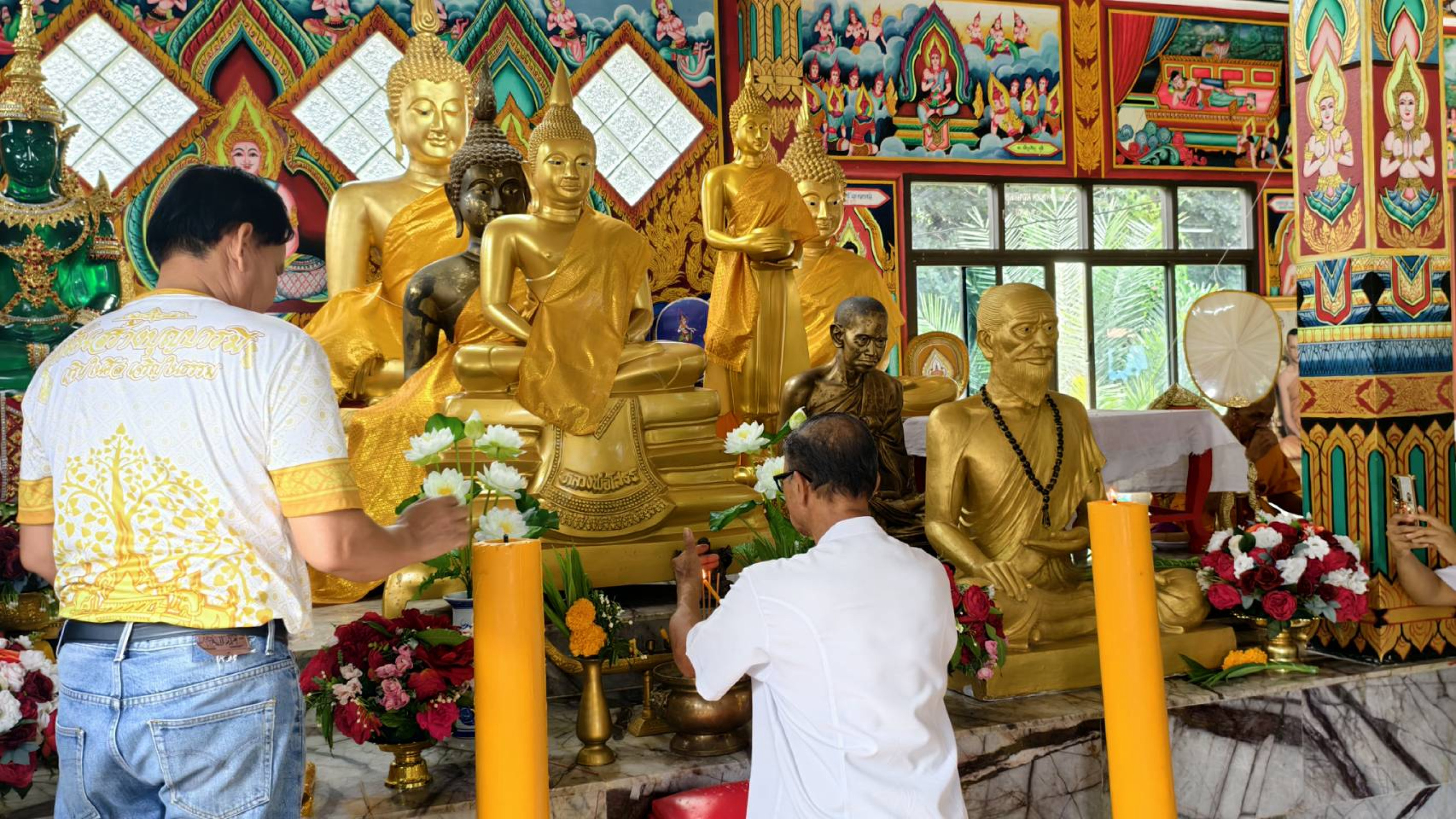 ภาพร่วมพิธีกรรมวัดโคกตะเคียนงาม