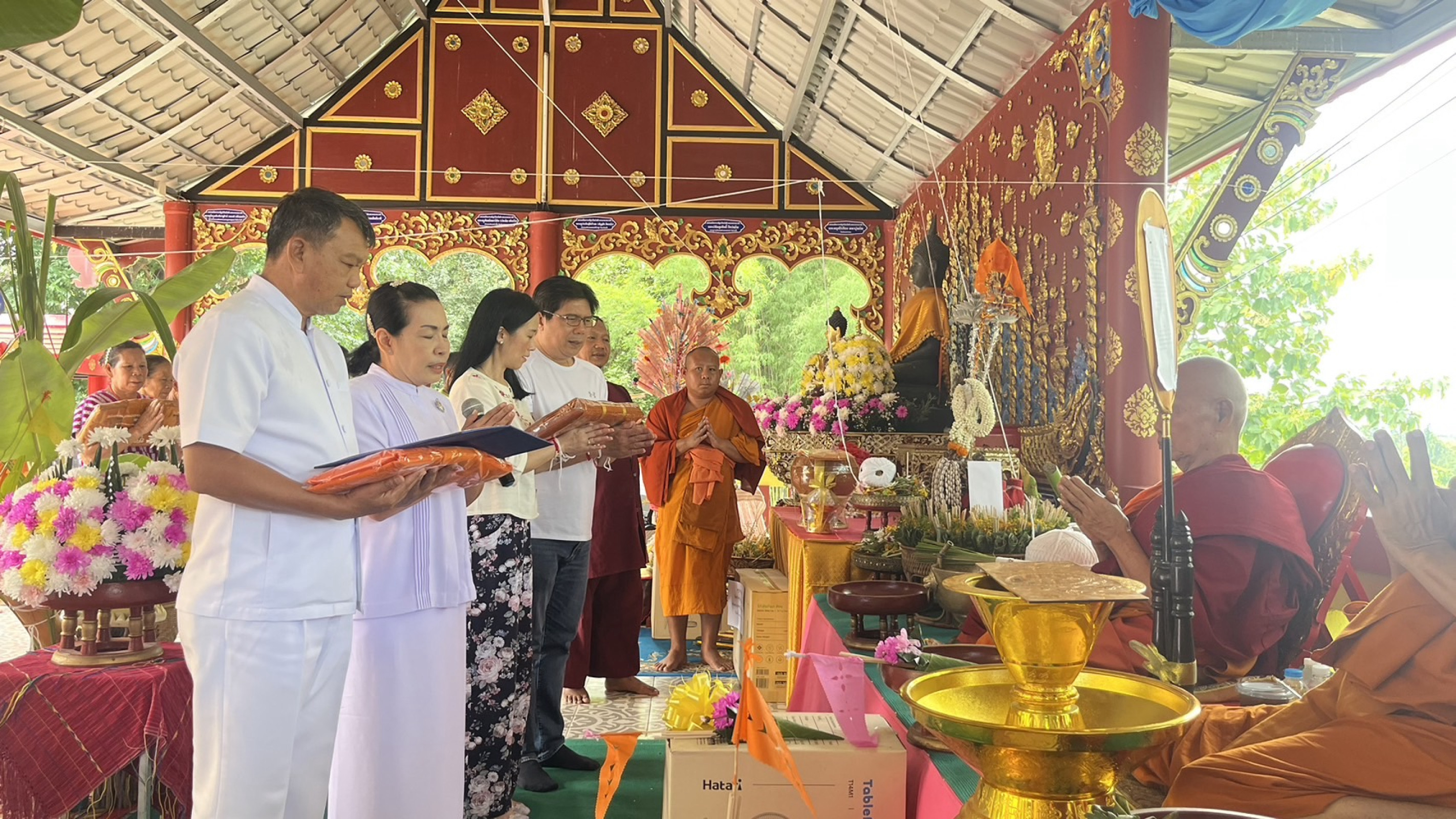 ภาพกล่าวคำถวายกฐินวัดวังหลวง