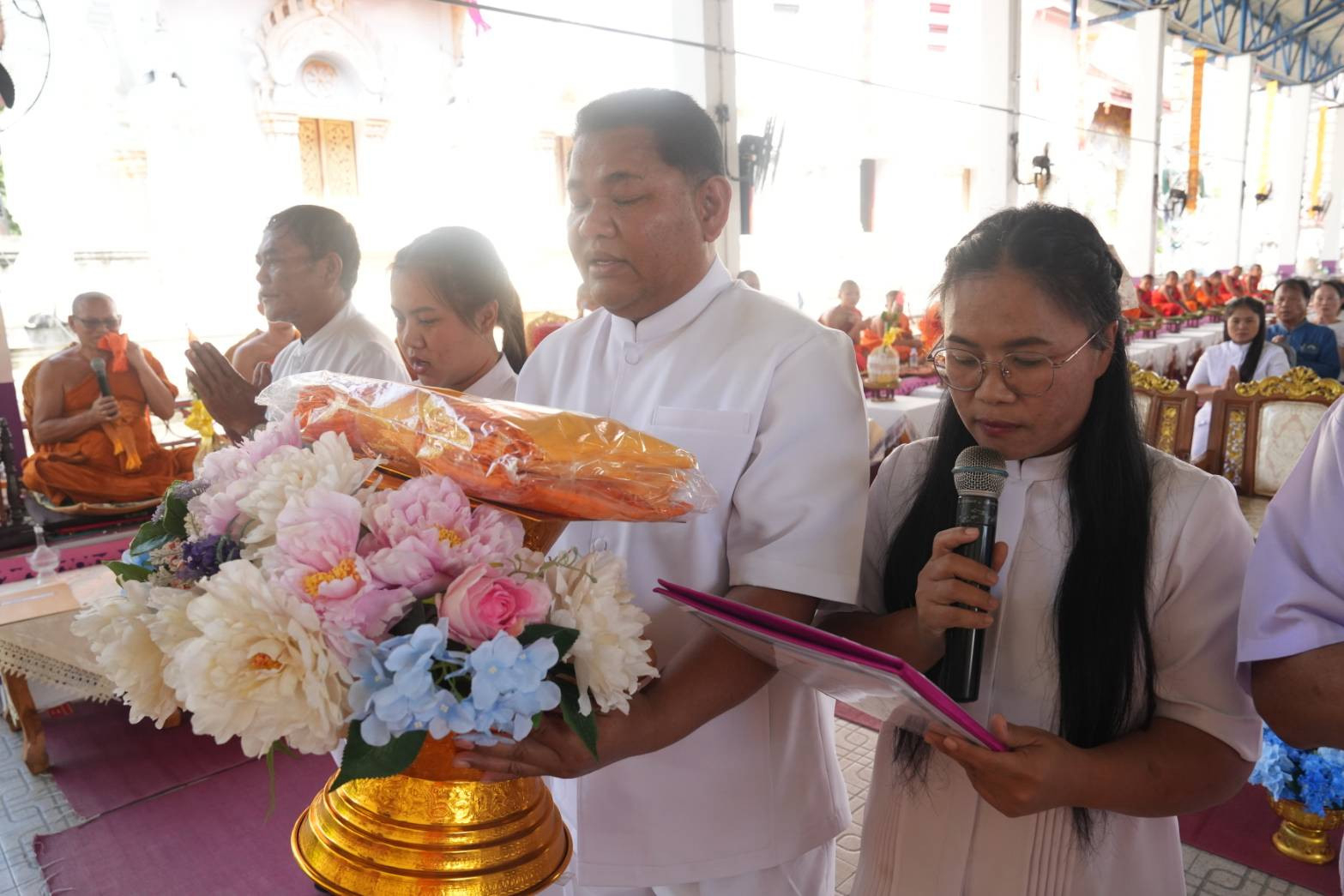 ภาพกล่าวคำถวายกฐินวัดแปลงห้า