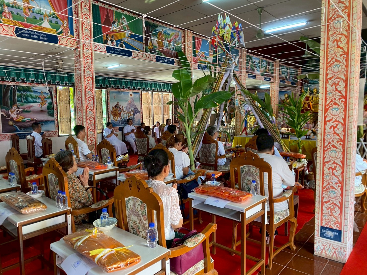 ภาพร่วมพิธีกรรมวัดฉิมพลีวุฒาราม