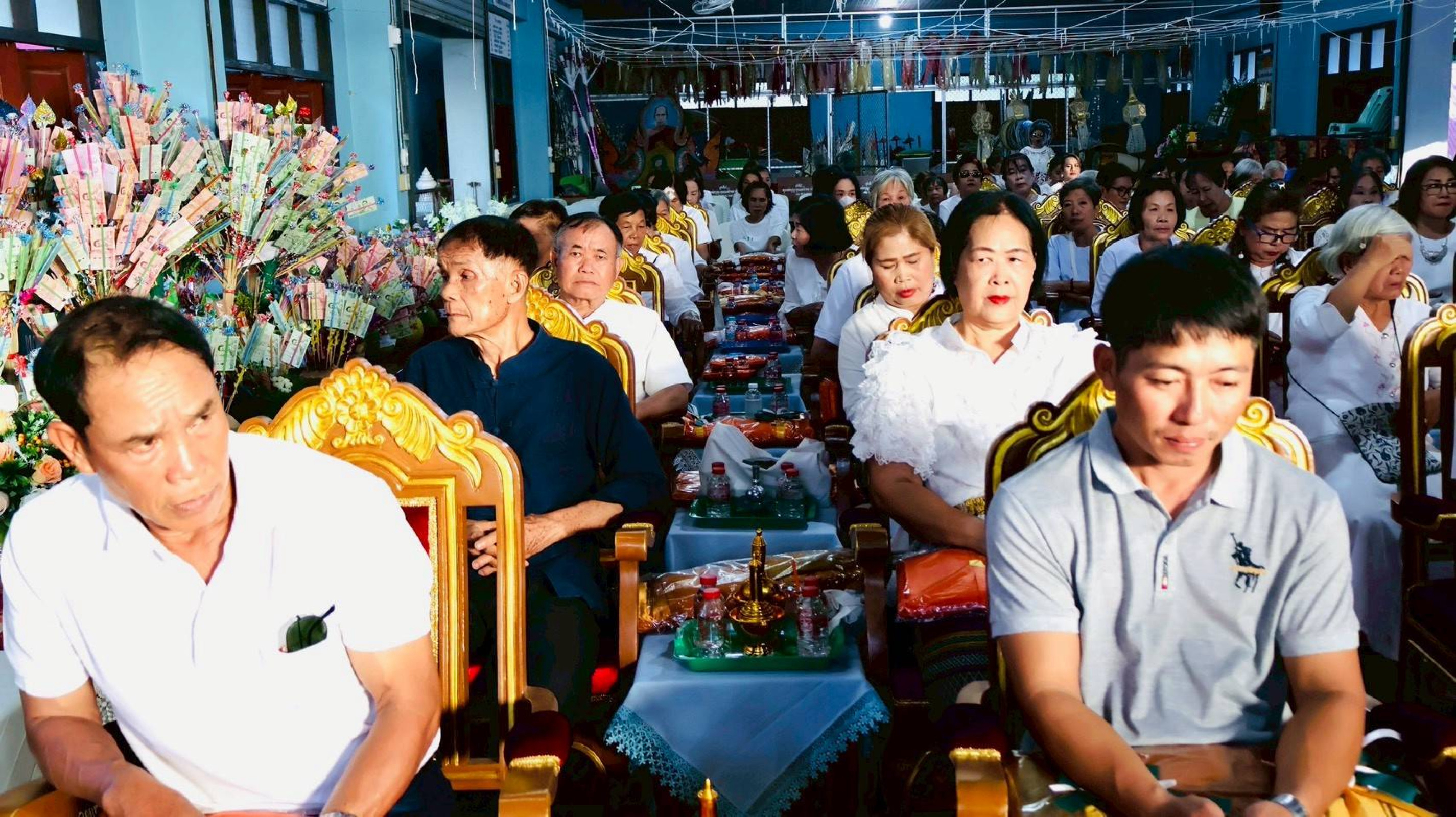 ภาพร่วมพิธีกรรมวัดสวนเขื่อน