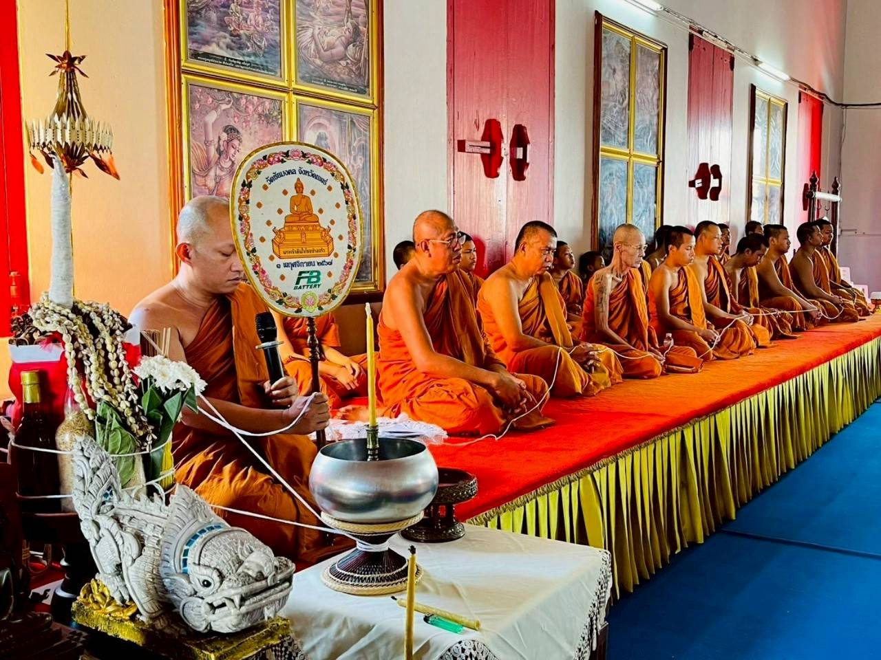 ภาพร่วมพิธีกรรมวัดชัยมงคล