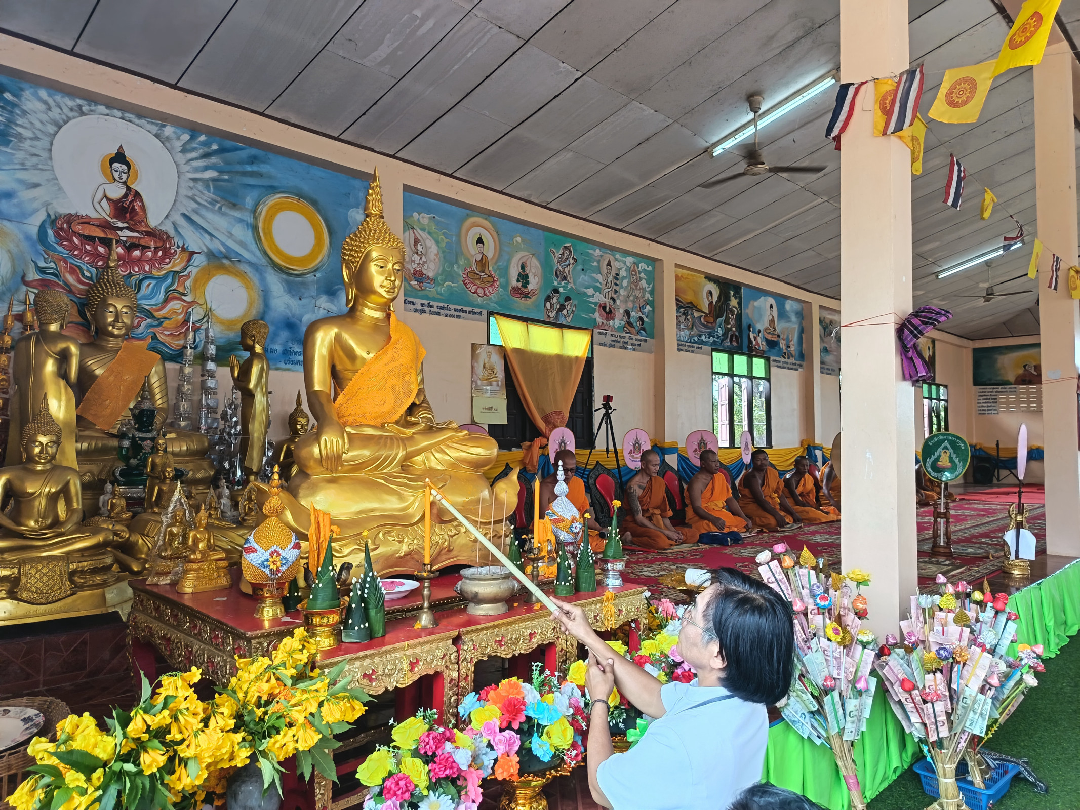 ภาพร่วมพิธีกรรมวัดบ้านบะยาวน้อย