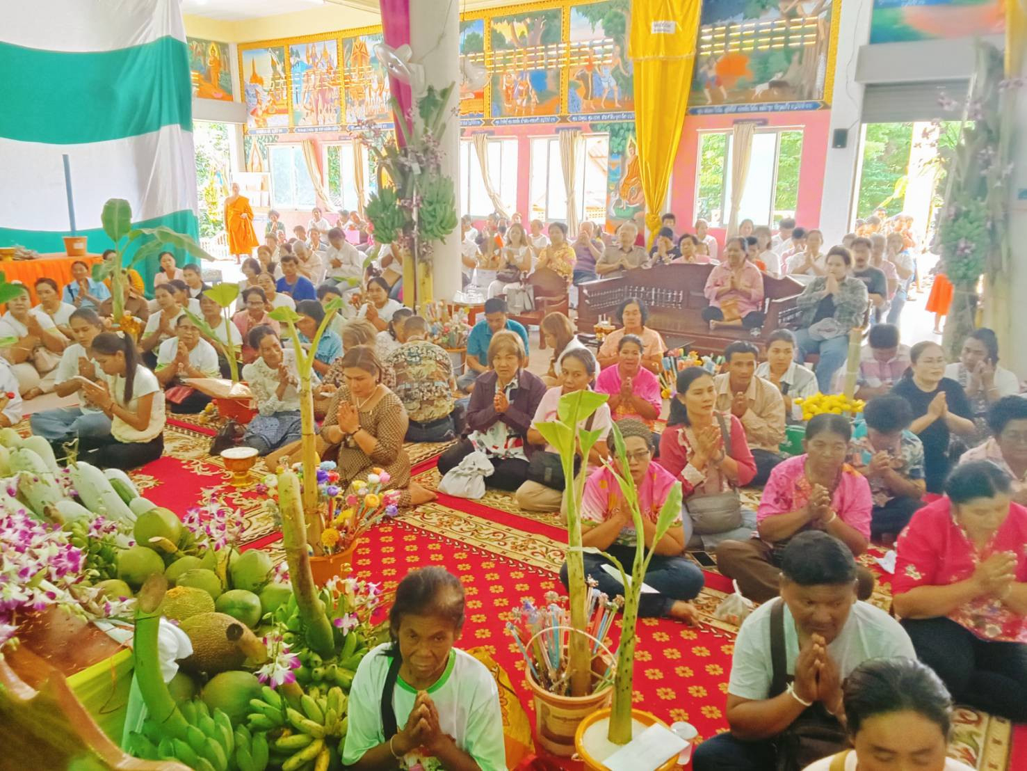 ภาพร่วมพิธีกรรมวัดไพรงาม