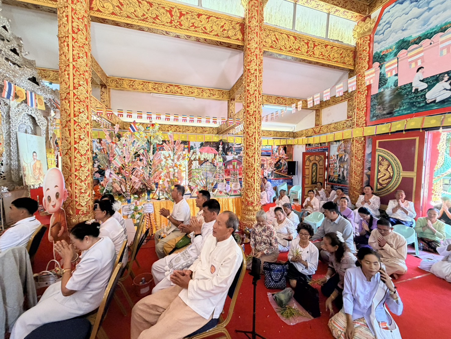 ภาพร่วมพิธีกรรมวัดพระธาตุสามต้าว