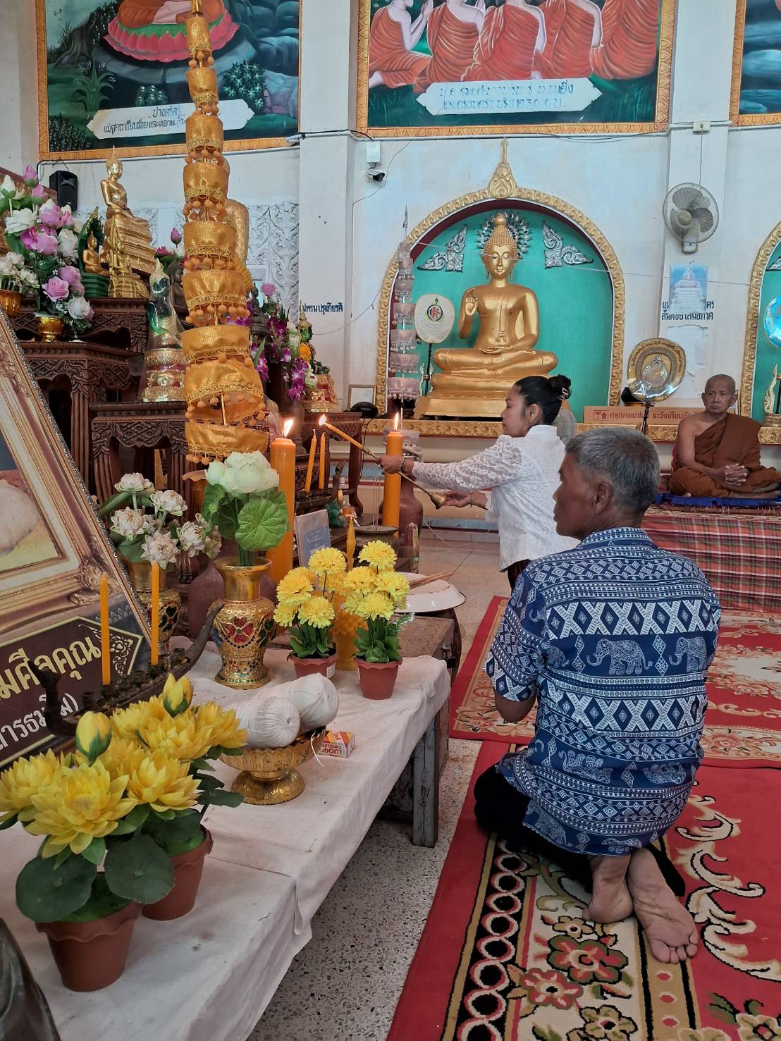 ภาพร่วมพิธีกรรมวัดพนมศิลาราม