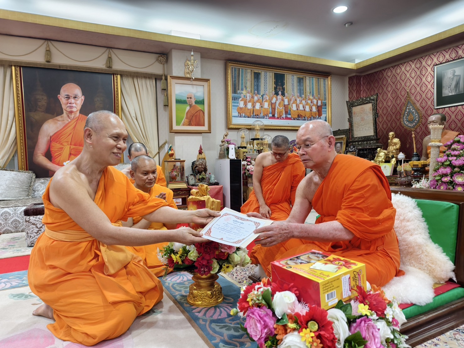 ภาพร่วมพิธีกรรมวัดปทุมคงคา