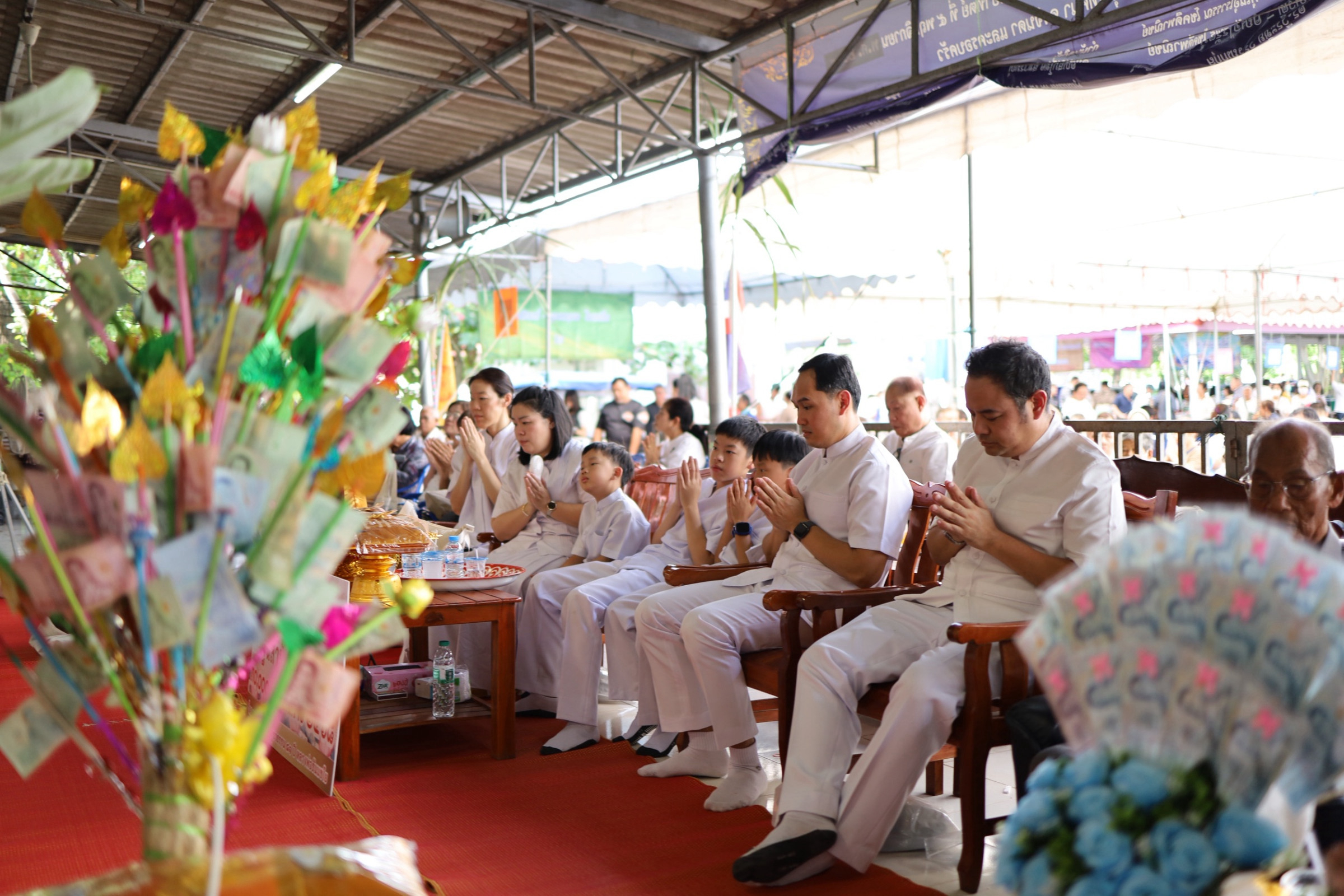 ภาพร่วมพิธีกรรมวัดเกริน