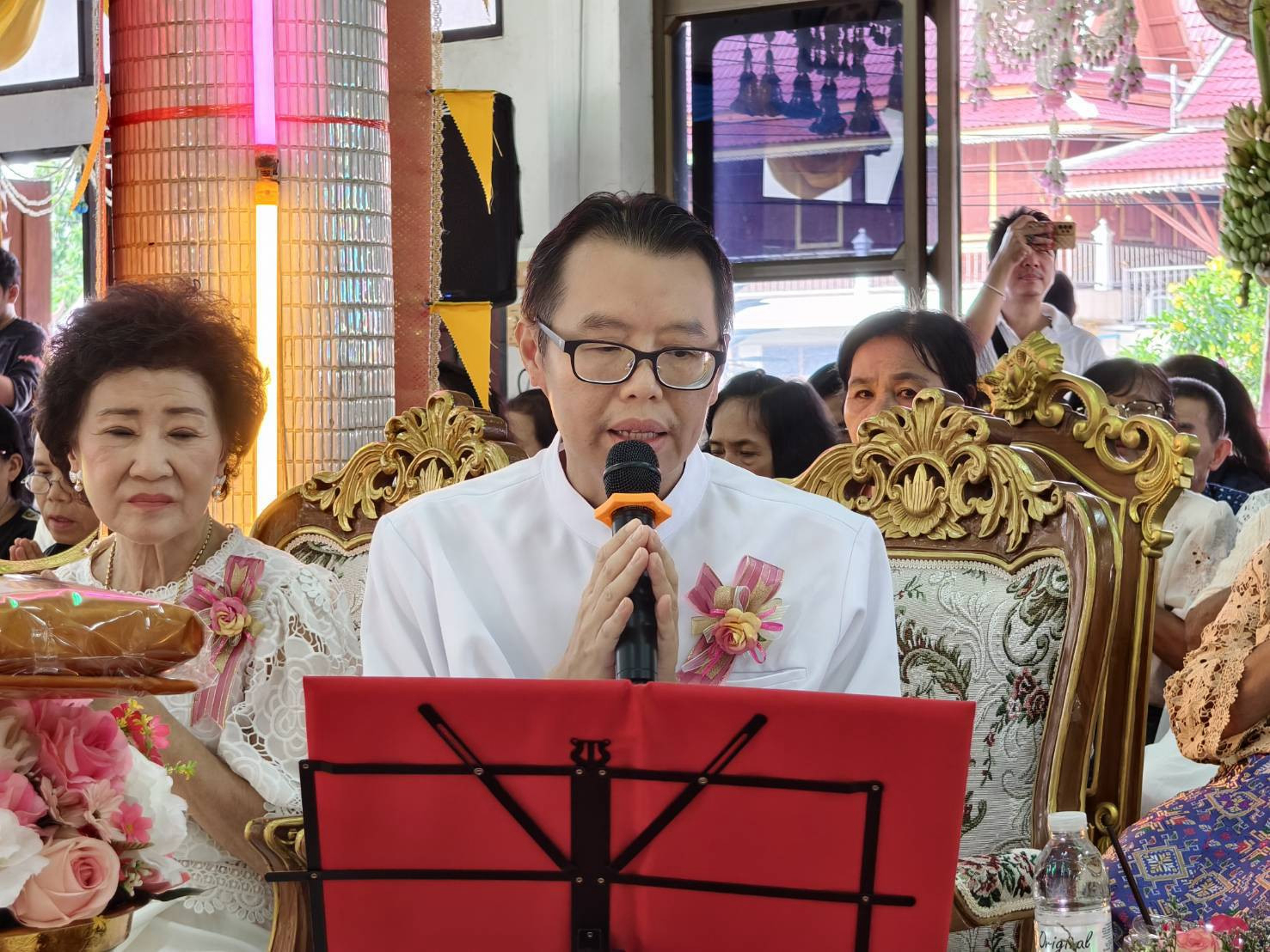 ภาพกล่าวคำถวายกฐินวัดบางโพธิ์ใน