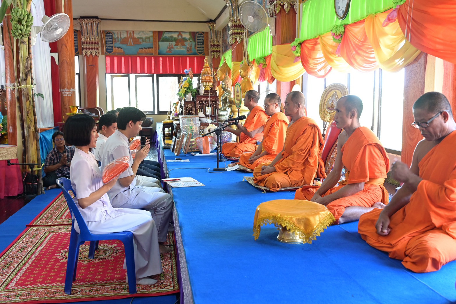 ภาพกล่าวคำถวายกฐินวัดทองจันทริการาม