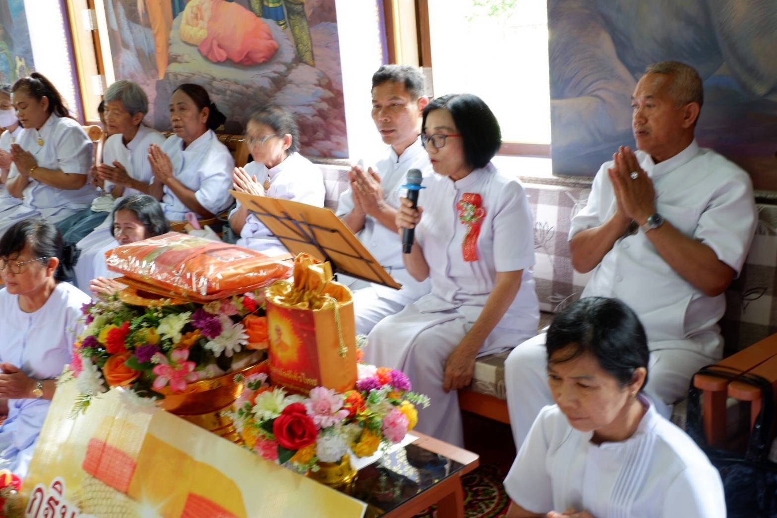 ภาพกล่าวคำถวายกฐินวัดถ้ำเขาน้อย