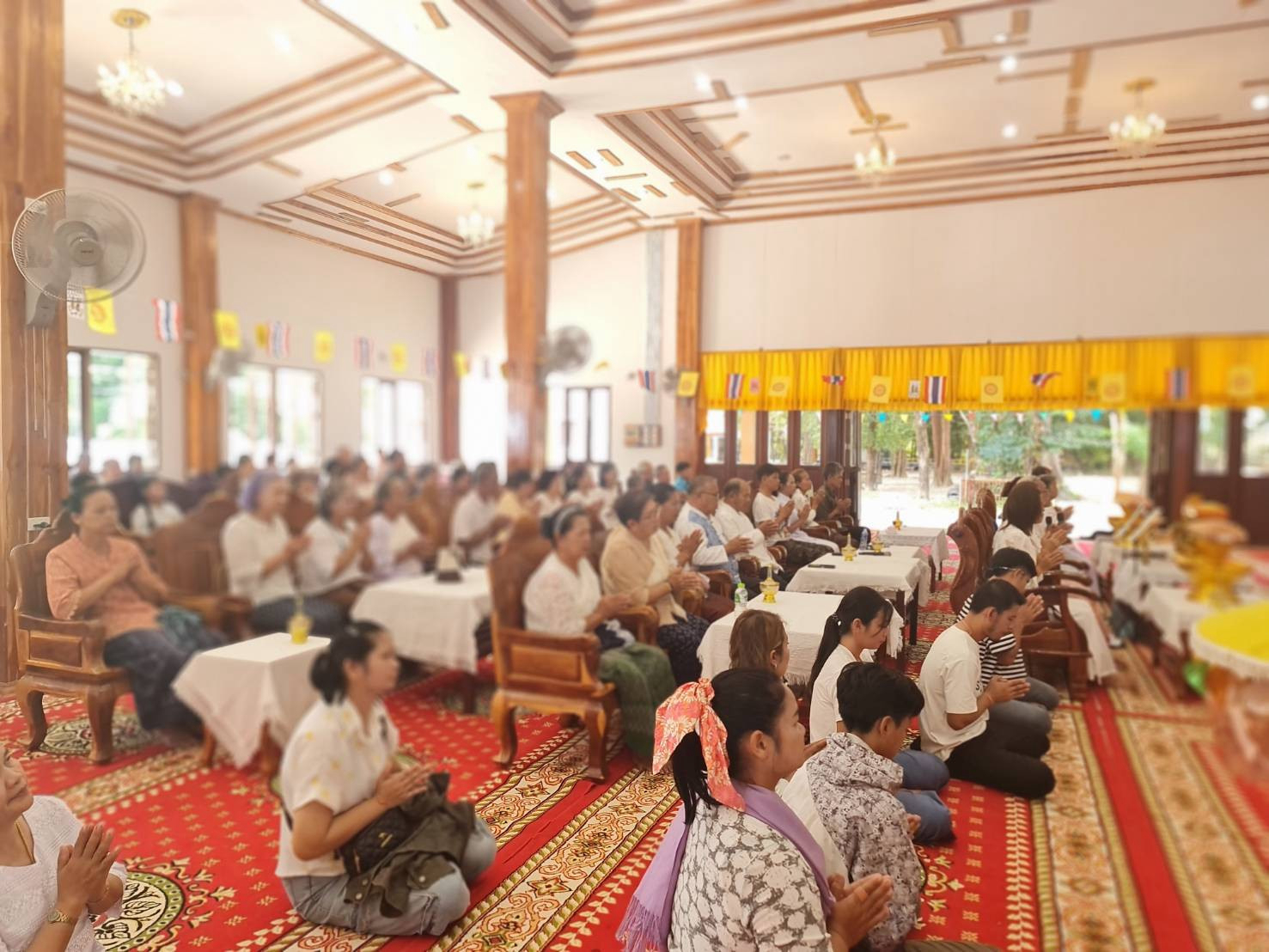 ภาพร่วมพิธีกรรมวัดโชติรสธรรมากร