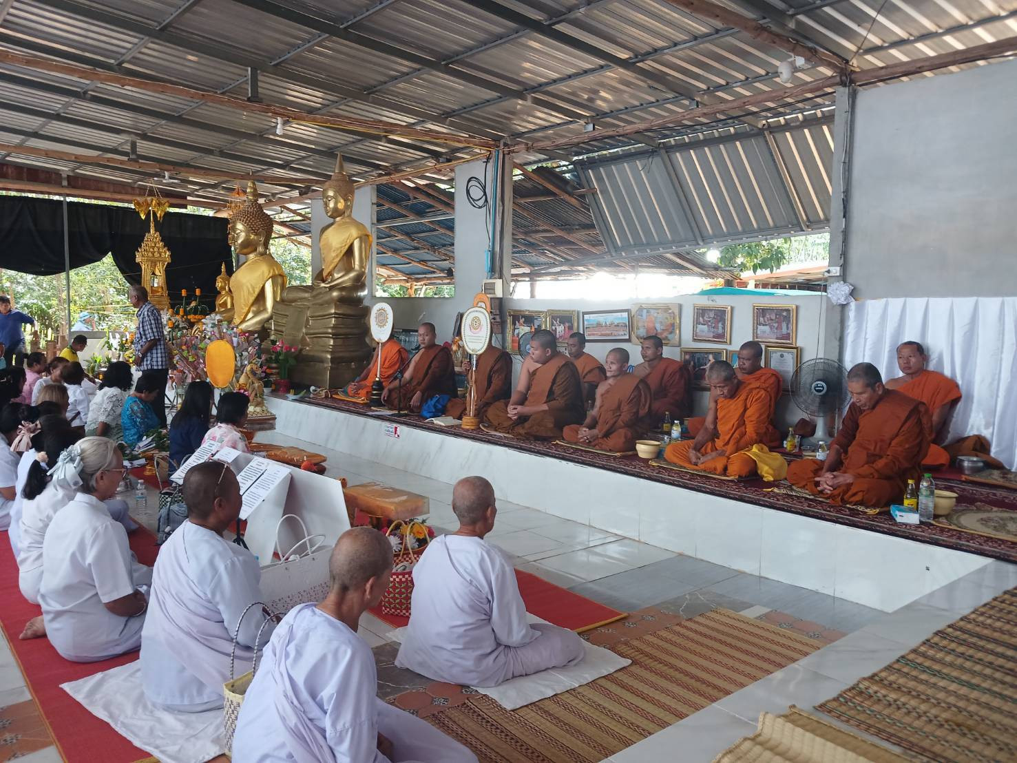 ภาพร่วมพิธีกรรมวัดภาวนาจันทสาร