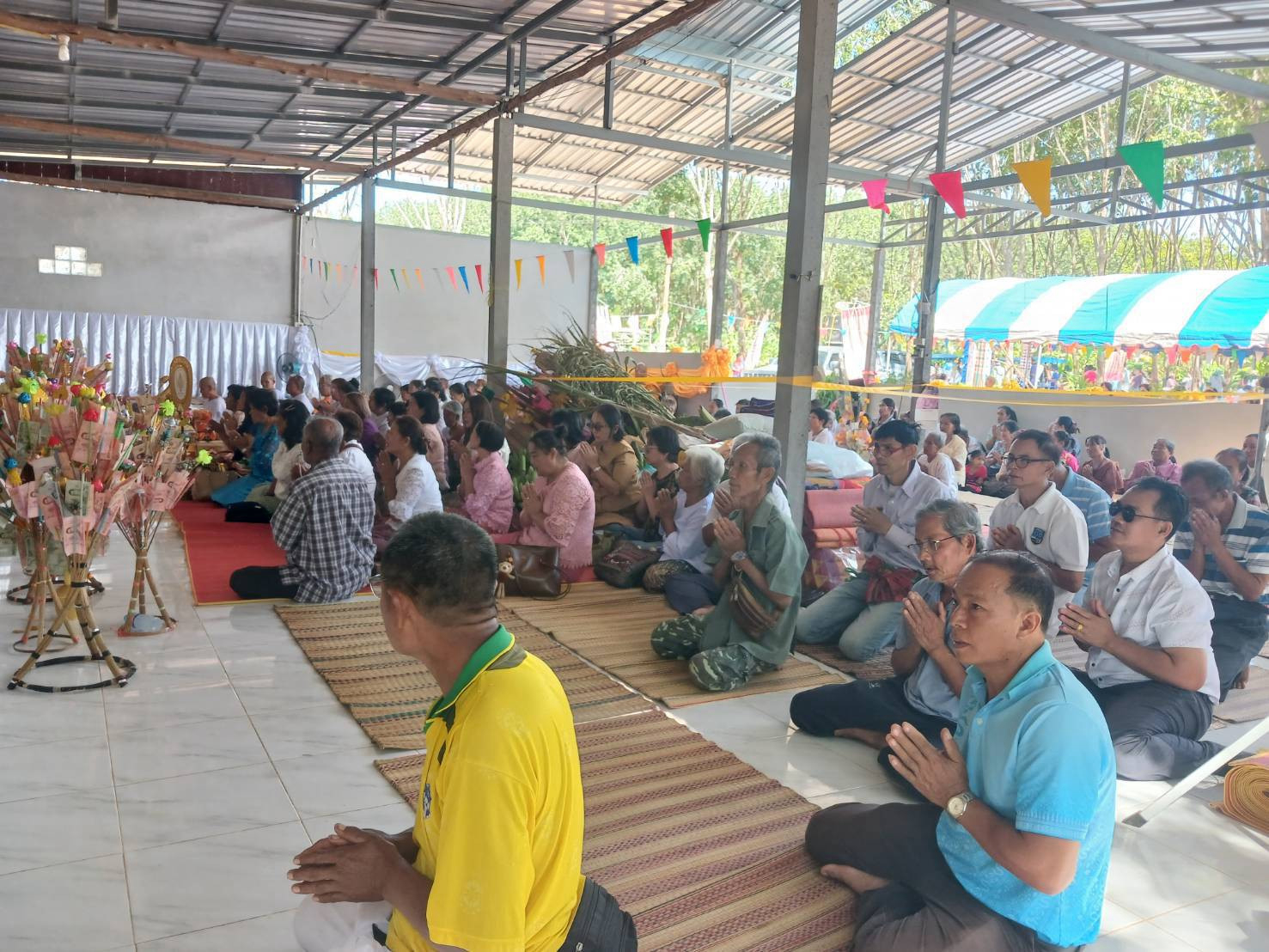 ภาพร่วมพิธีกรรมวัดภาวนาจันทสาร