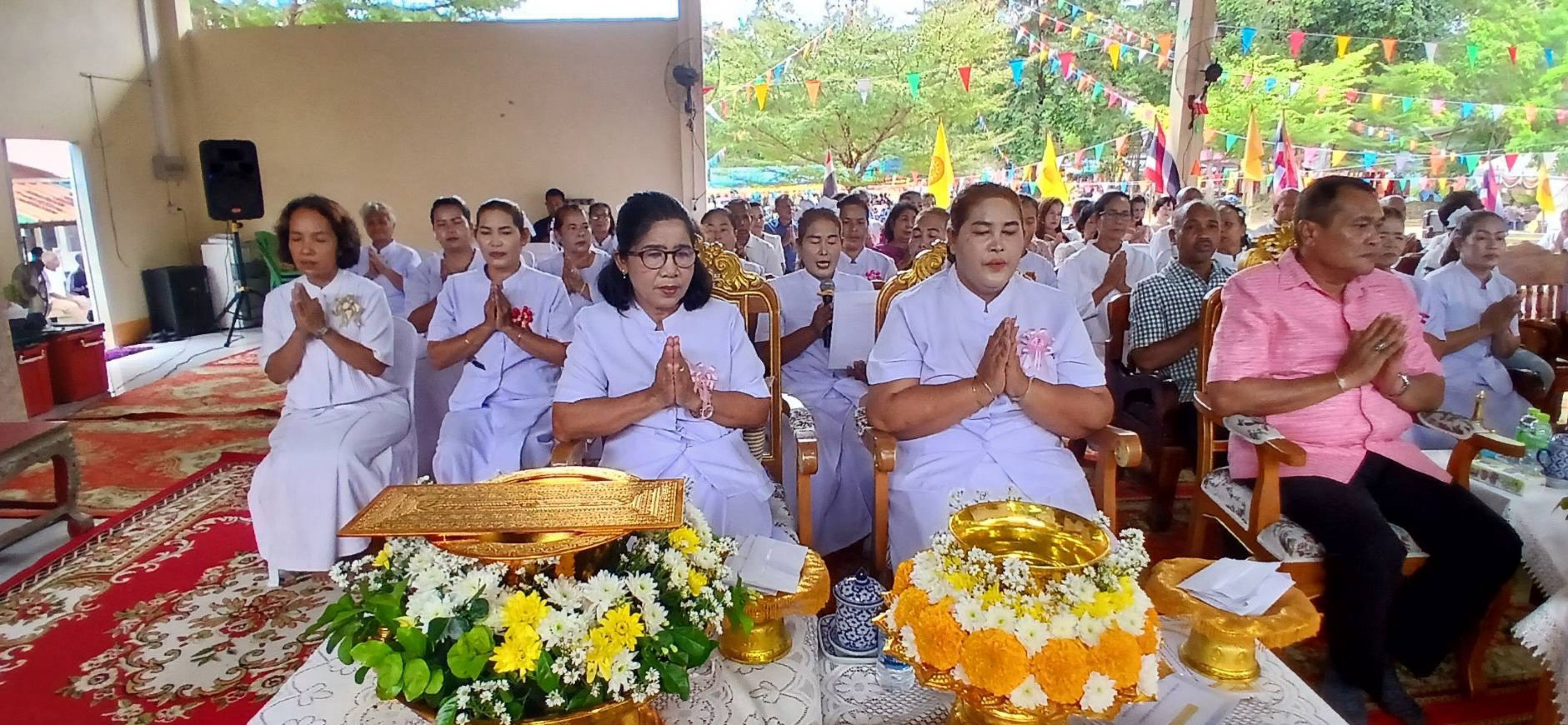 ภาพร่วมพิธีกรรมสำนักสงฆ์บ้านบางเตียว