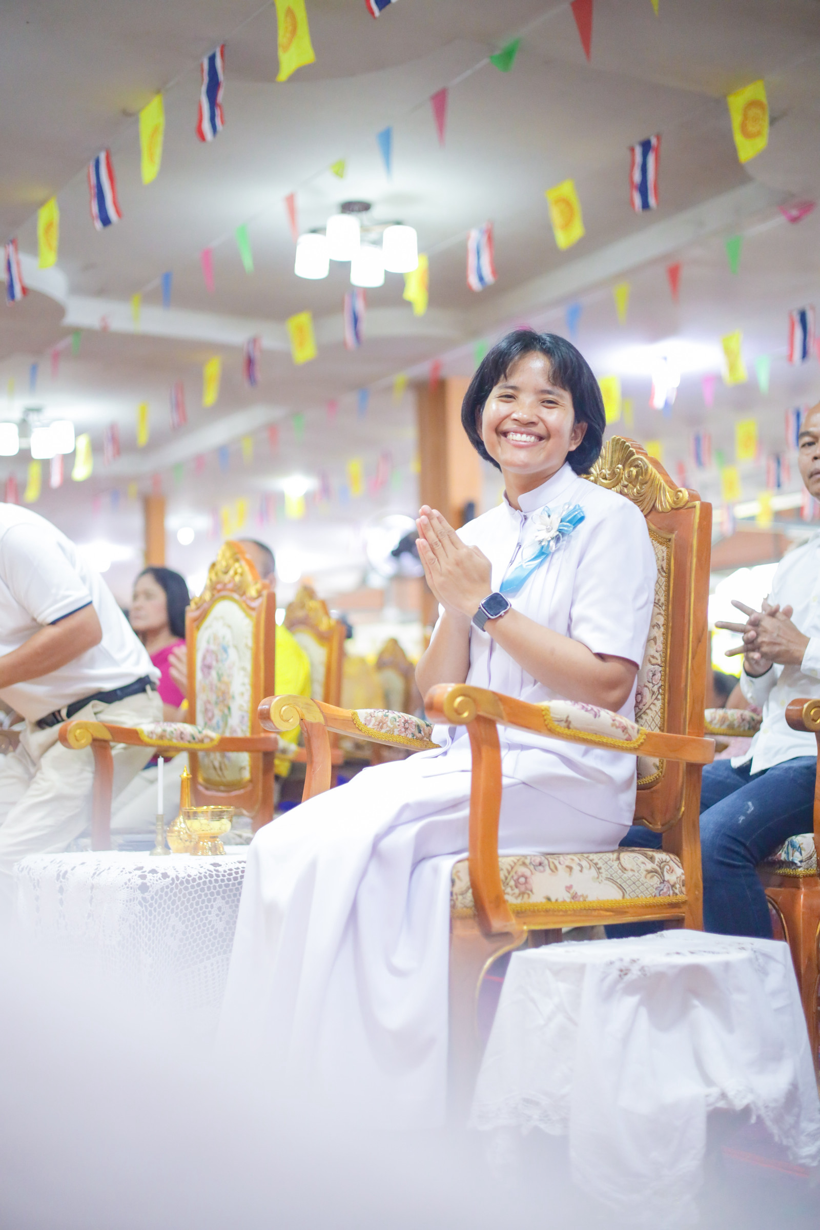 ภาพร่วมพิธีกรรมวัดโพธาราม