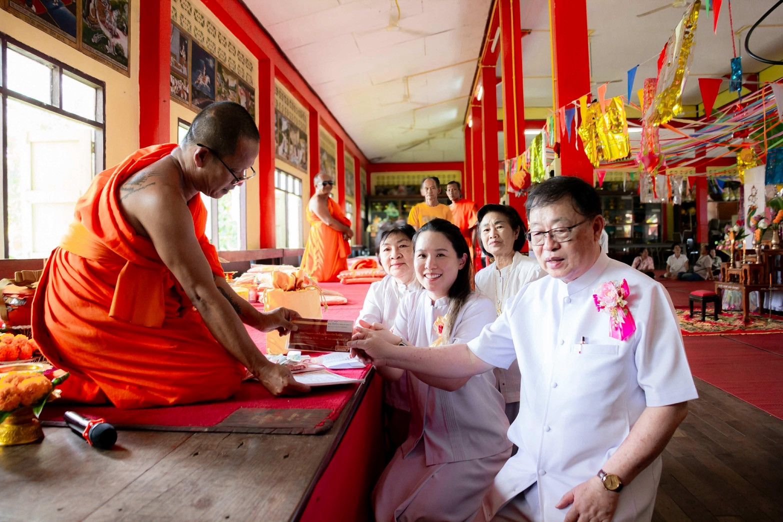 ภาพร่วมพิธีกรรมวัดโพธิ์งาม
