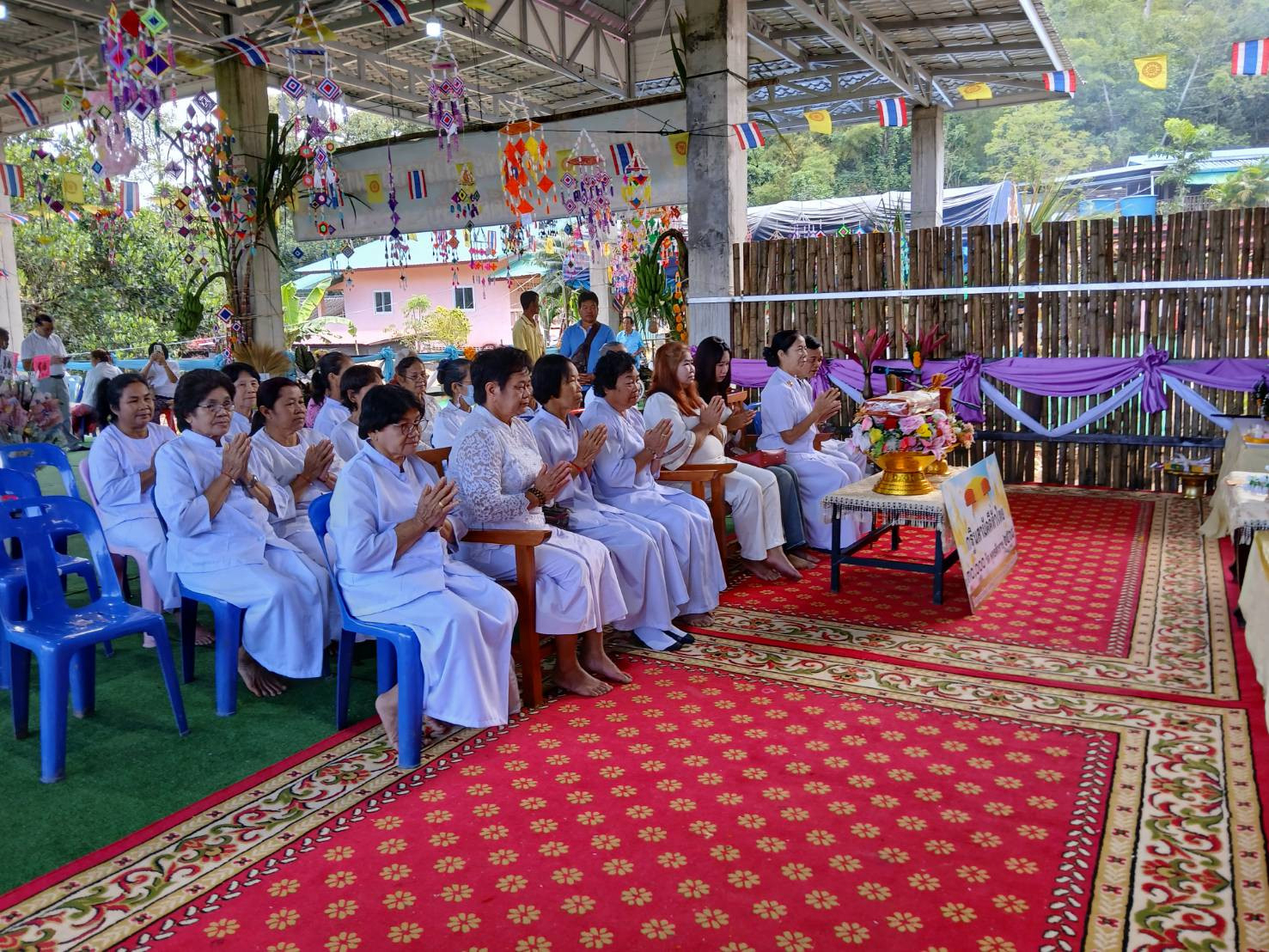 ภาพร่วมพิธีกรรมวัดชะอี้สุวิมลธรรมาราม