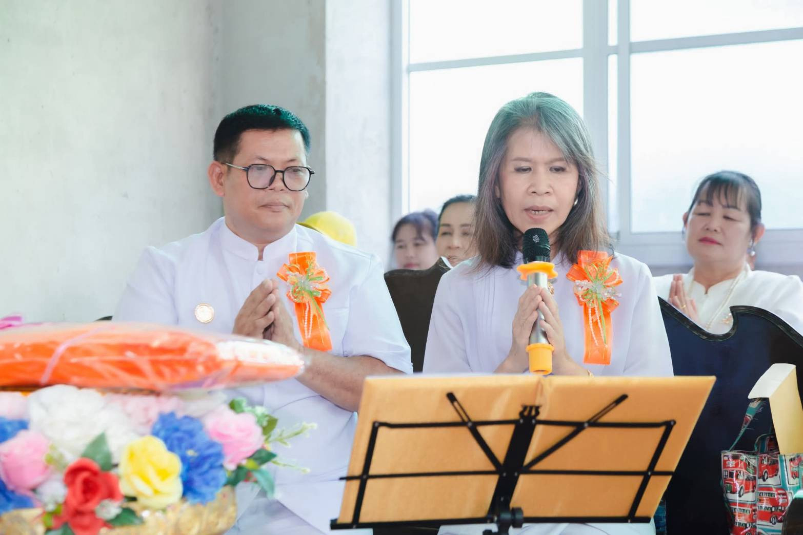 ภาพกล่าวคำถวายกฐินวัดไทรทองพัฒนา